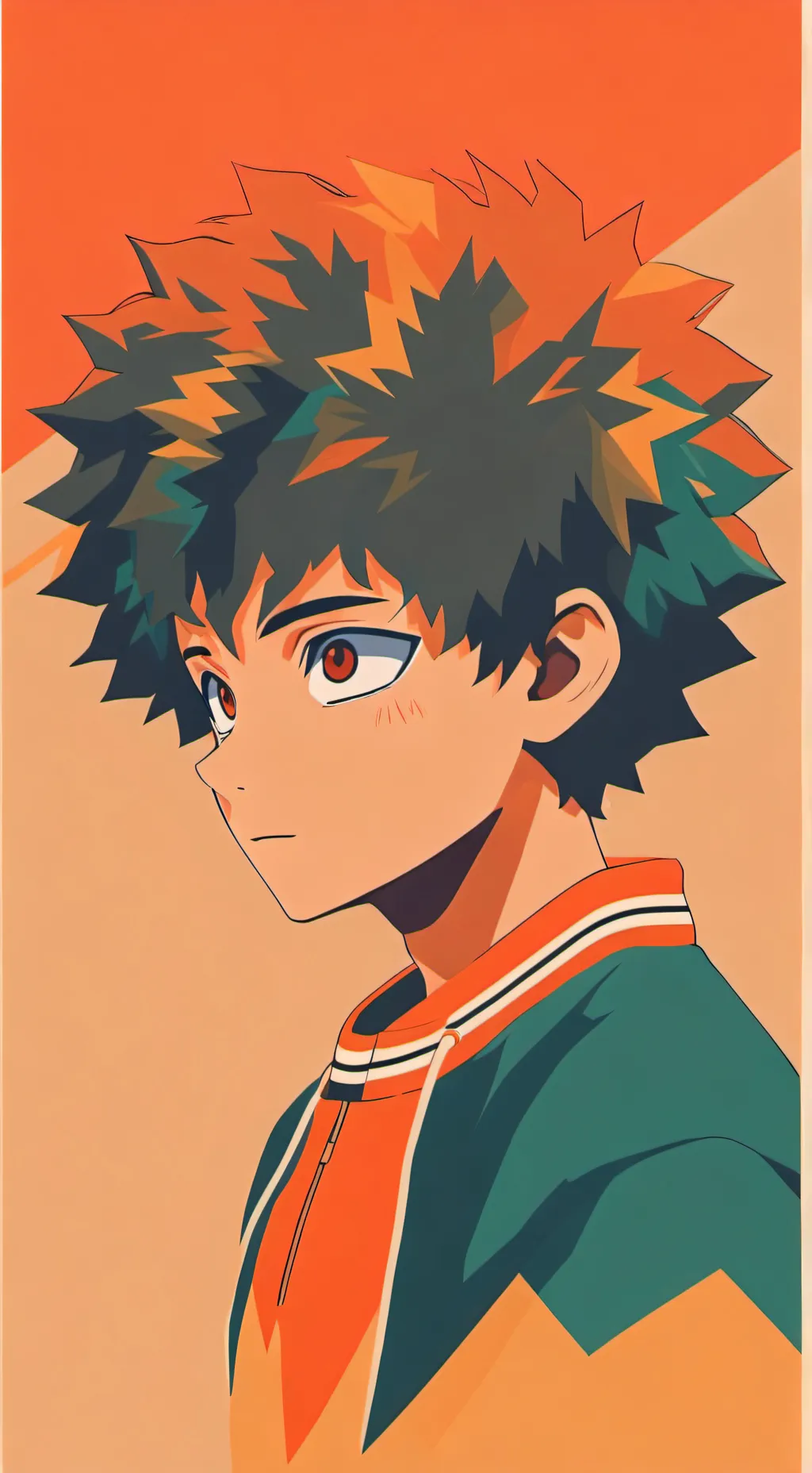 ai character: Izuku midoriya background