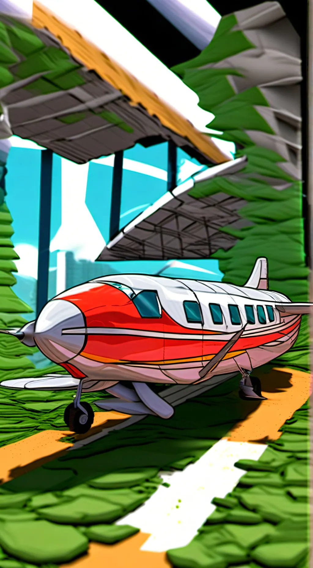 ai character: Spunki Plane Trip background