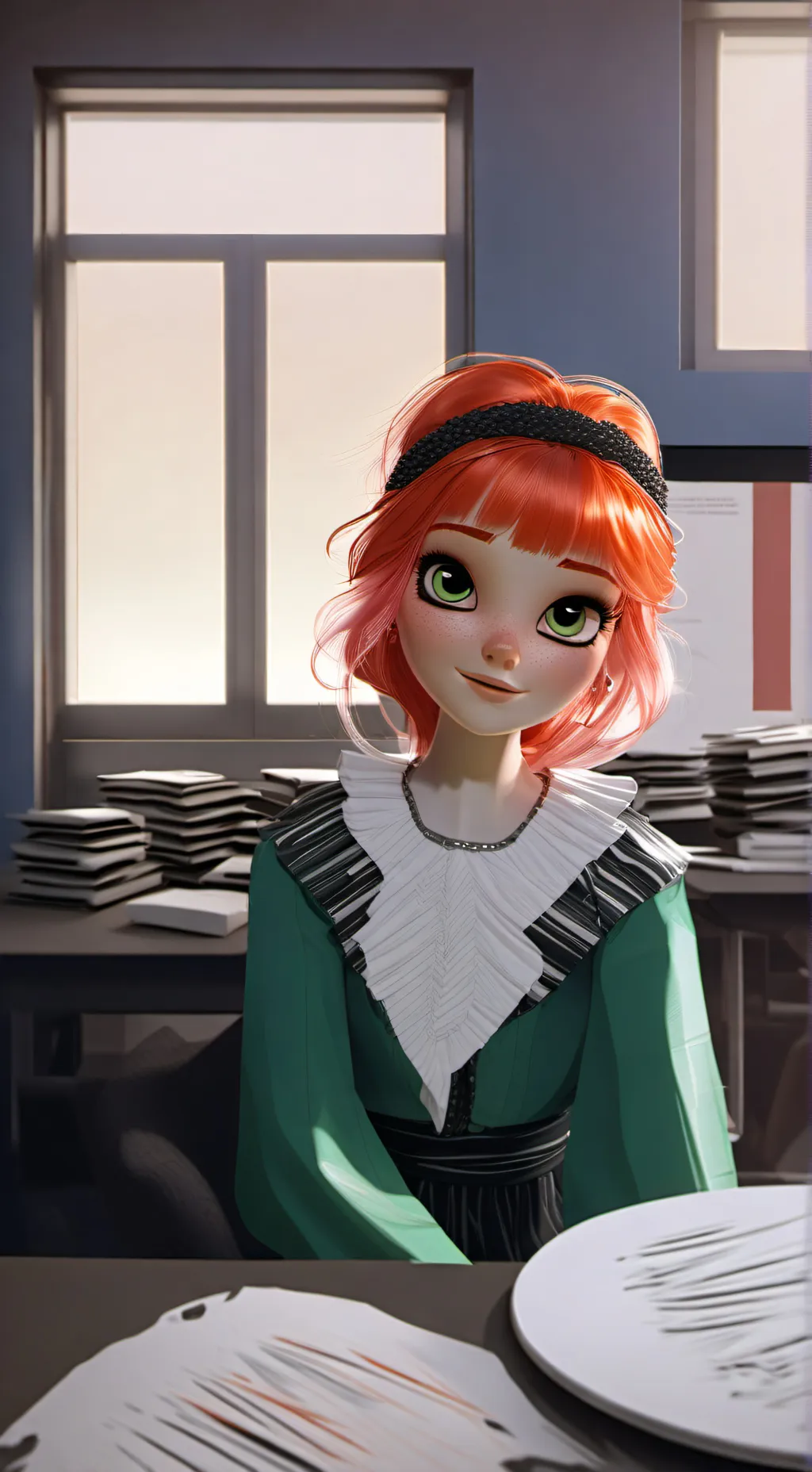 ai character: Elizabeth Afton background