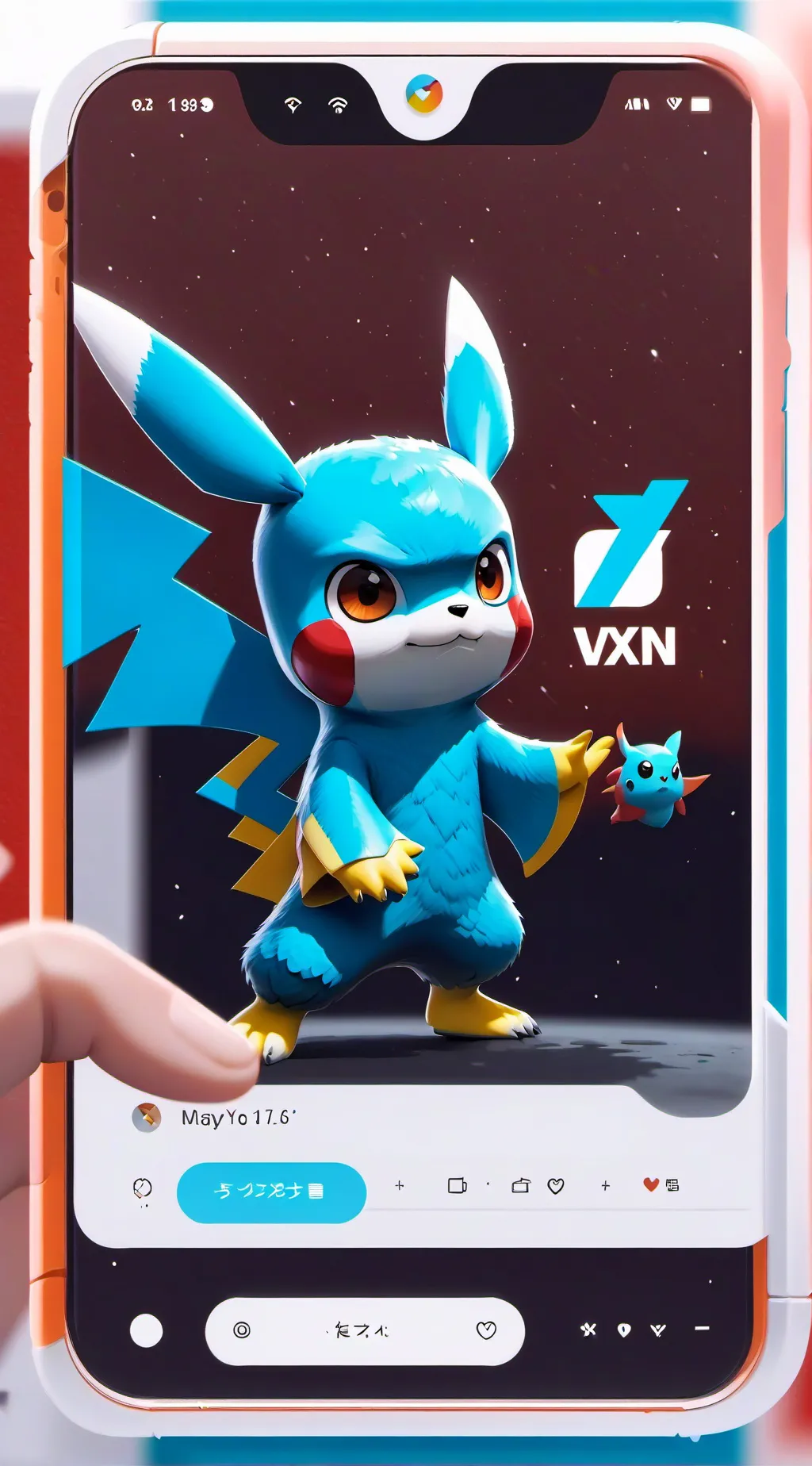 ai character: VxN background