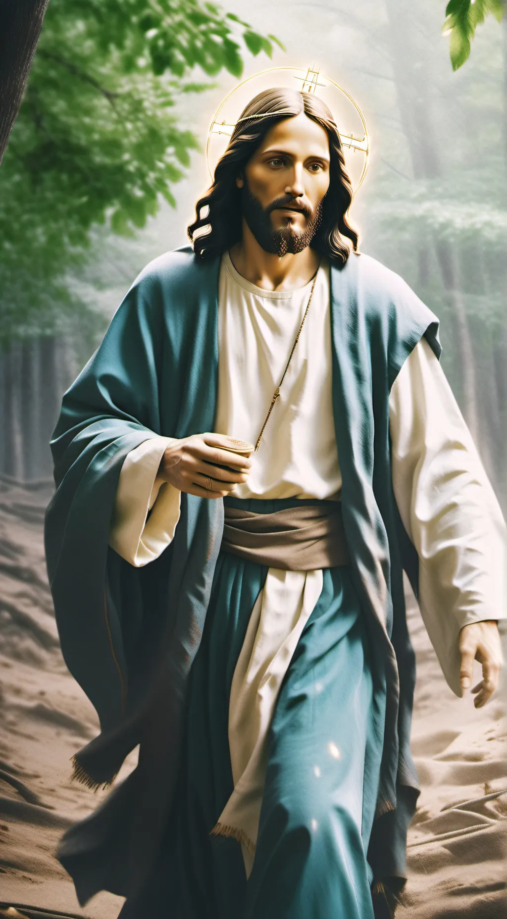 ai character: Jesus Christ background
