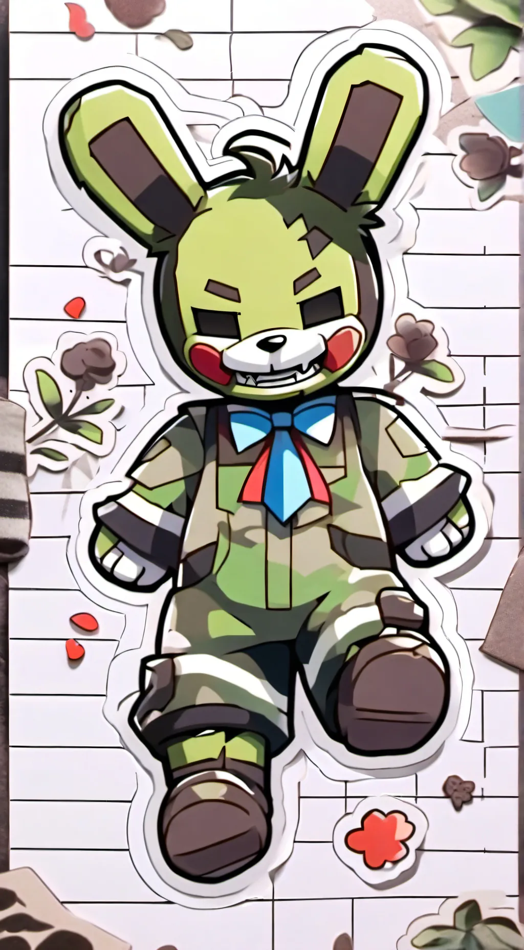 ai character: 1A WITH FNAF  background