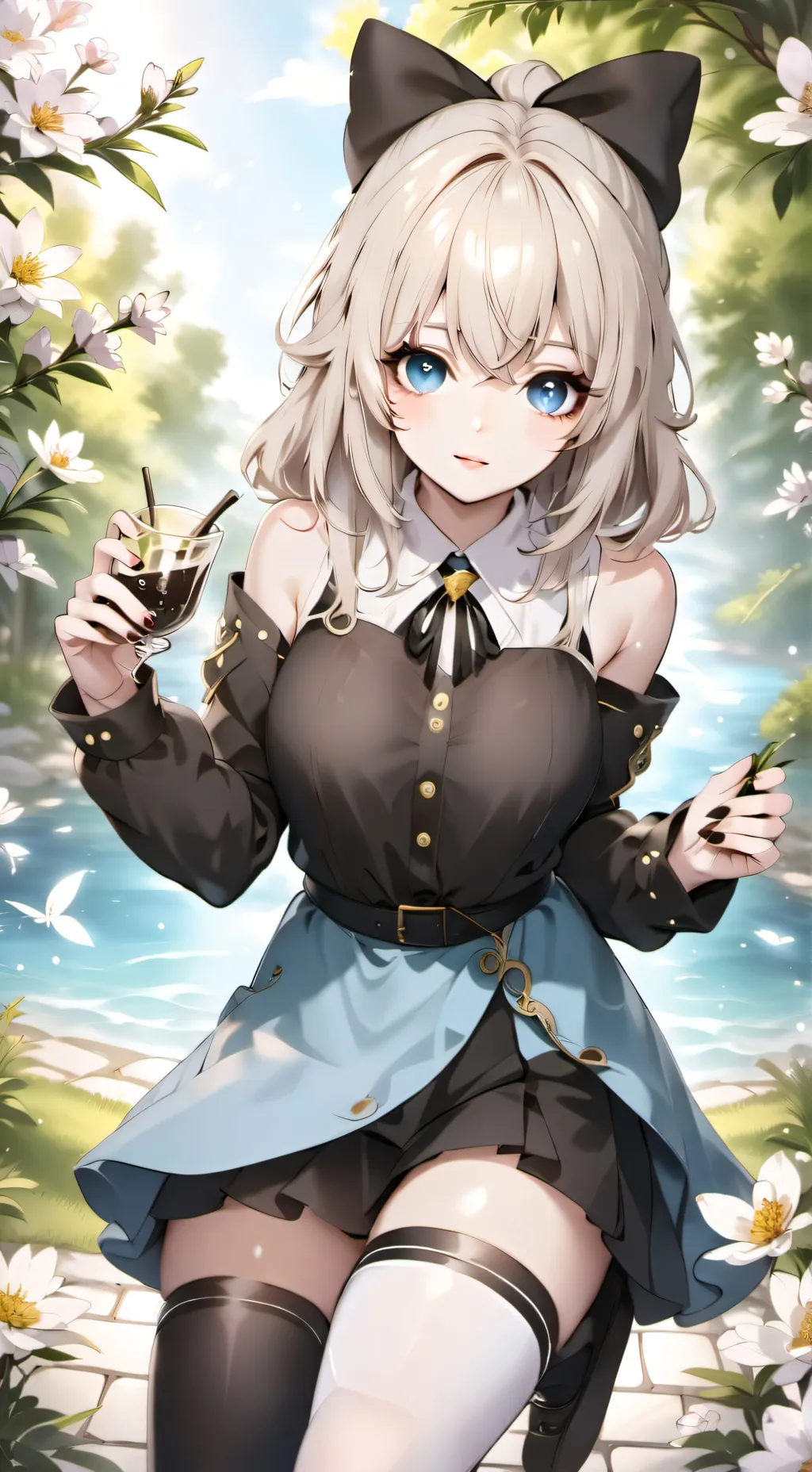 ai character: focus background