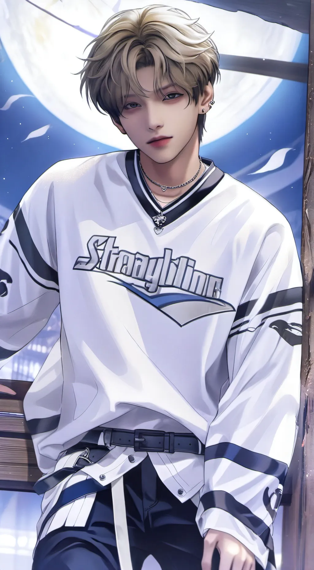 ai character: STRAYKIDS  background