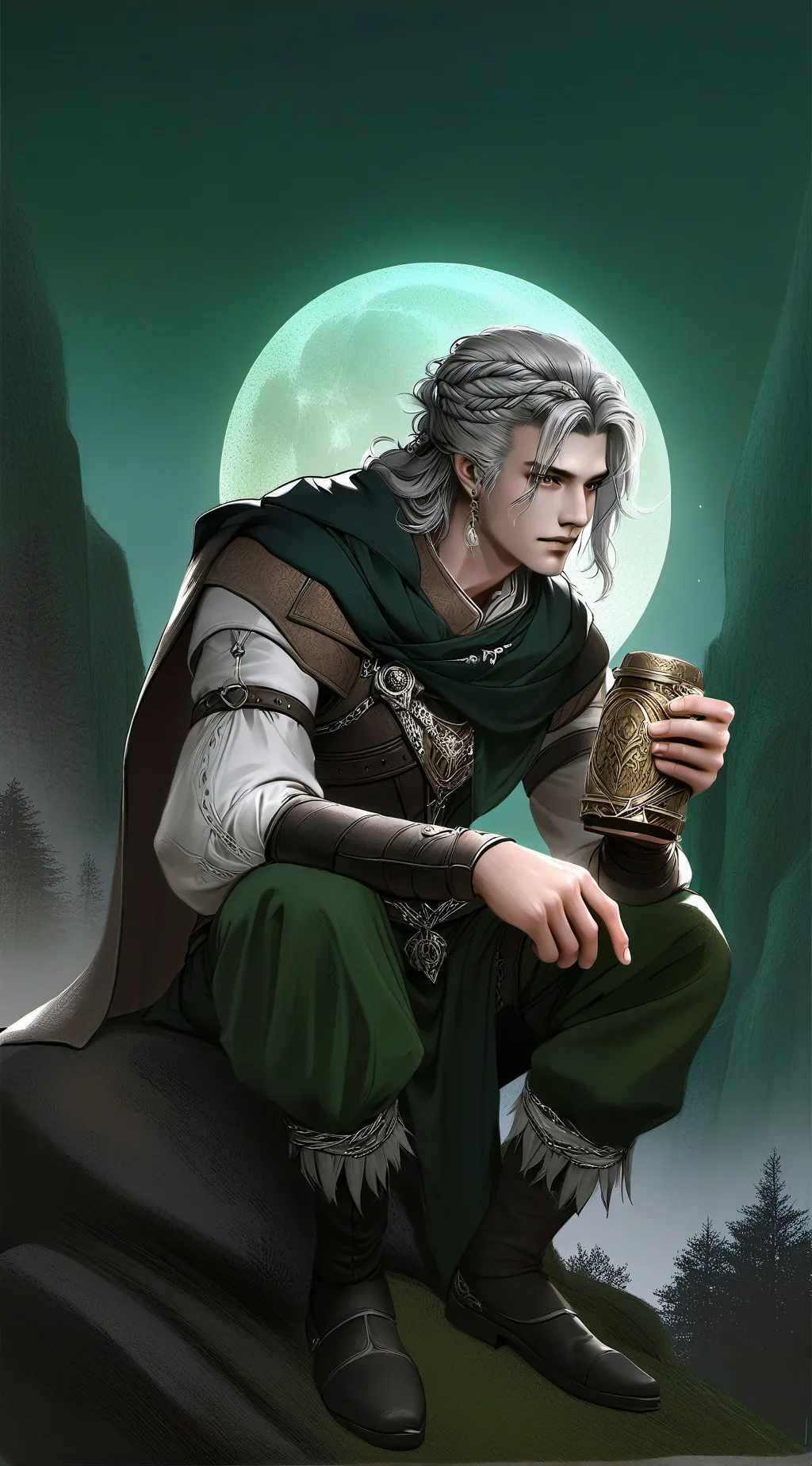 ai character: Oak background