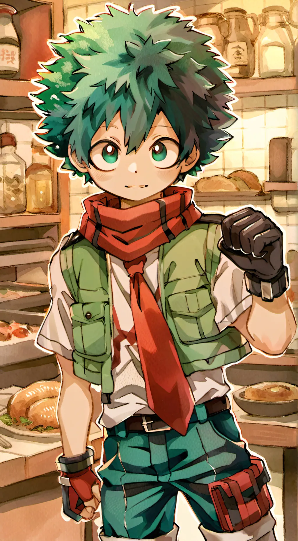 ai character: 💚Deku💚 background