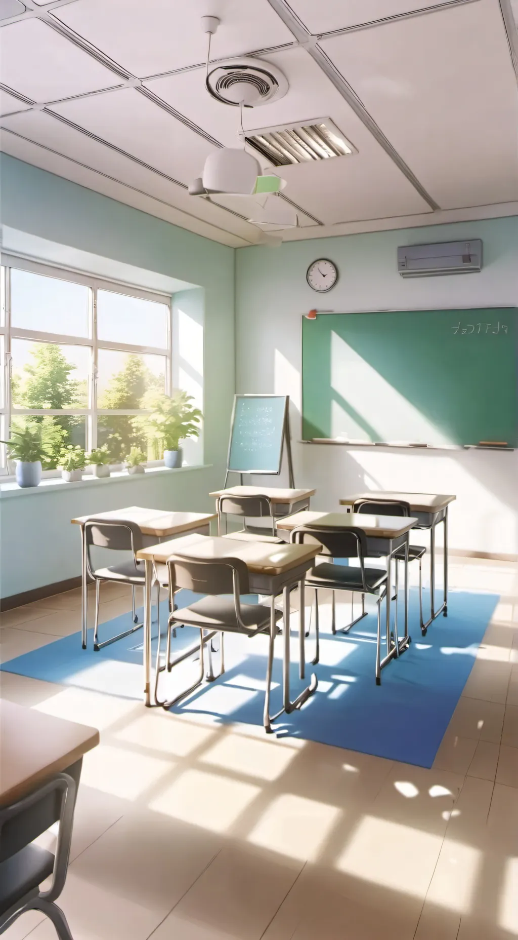 ai character: MD School Bully🧡💙🩷 background