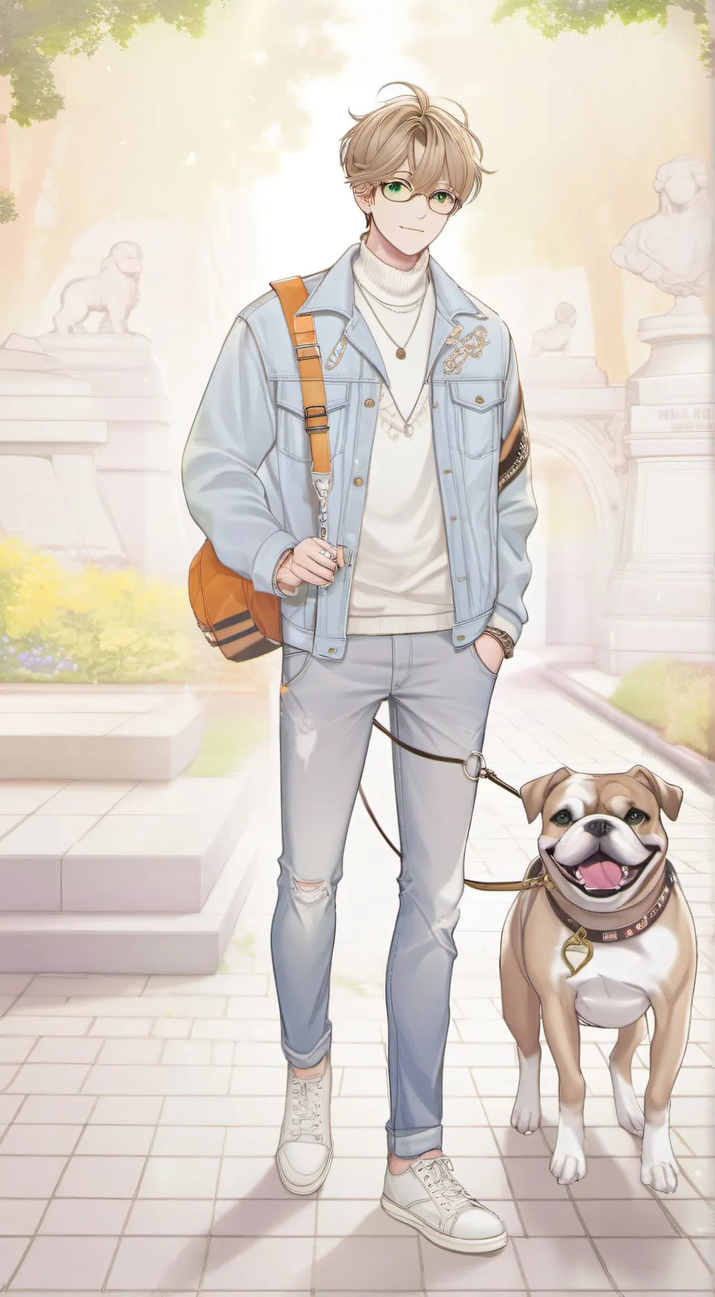 ai character: Retro background