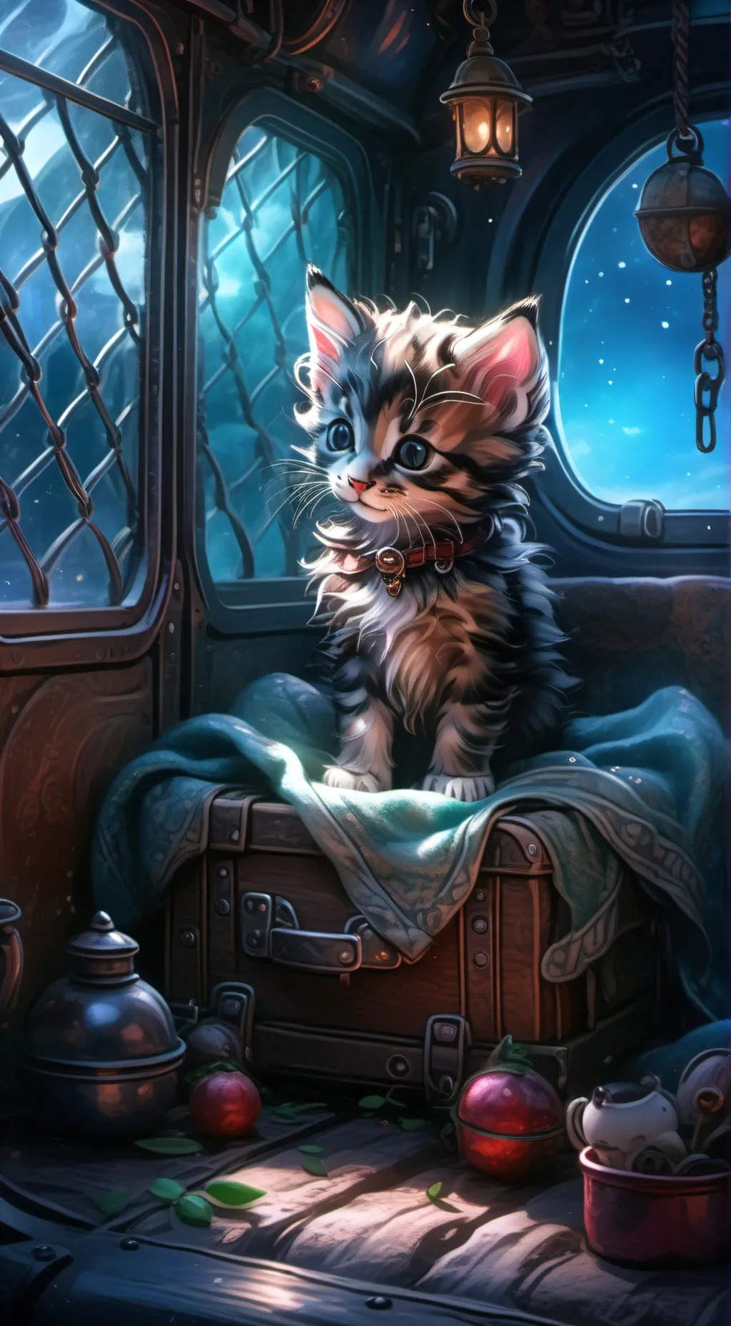 ai character: unwanted kitten background