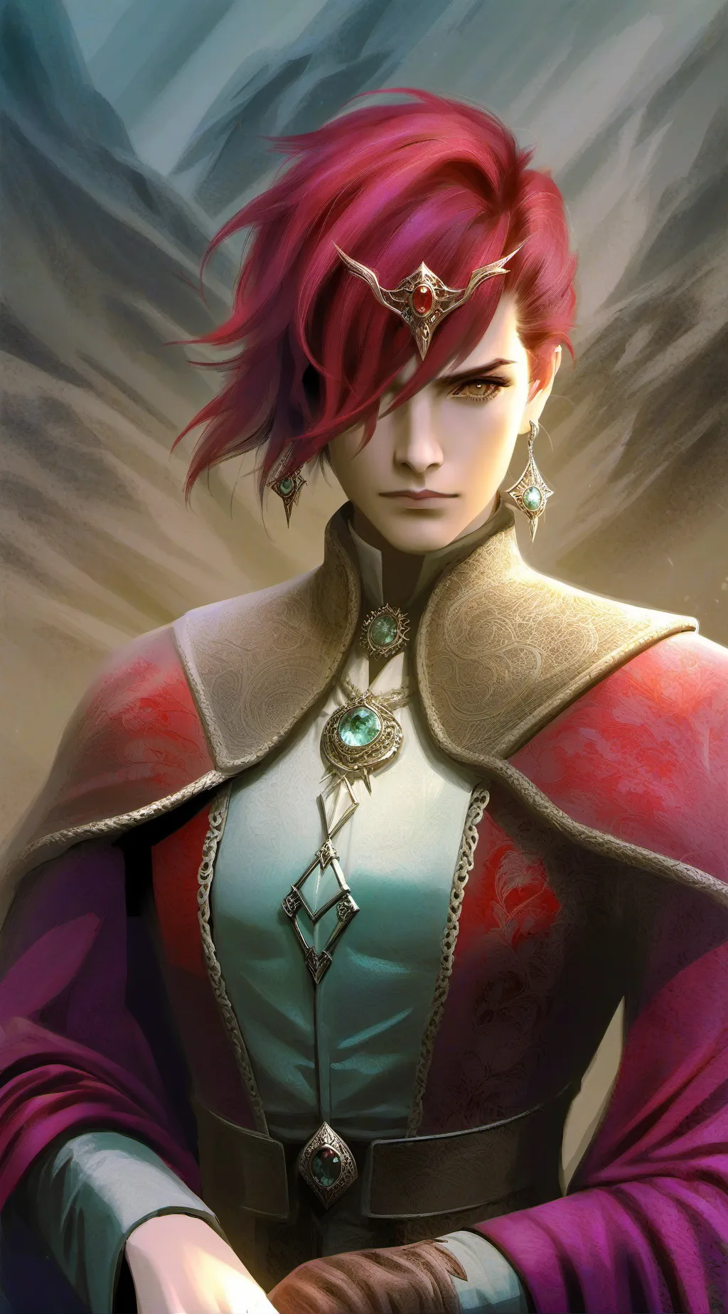 ai character: bruno is orange  background