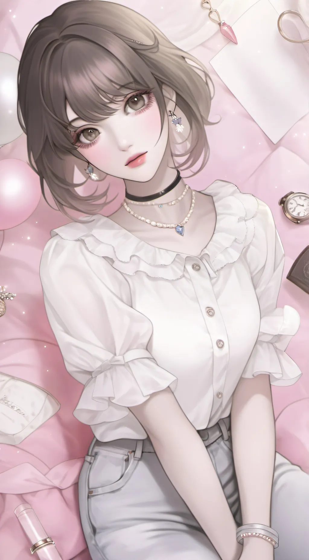 ai character: Kpop School  background