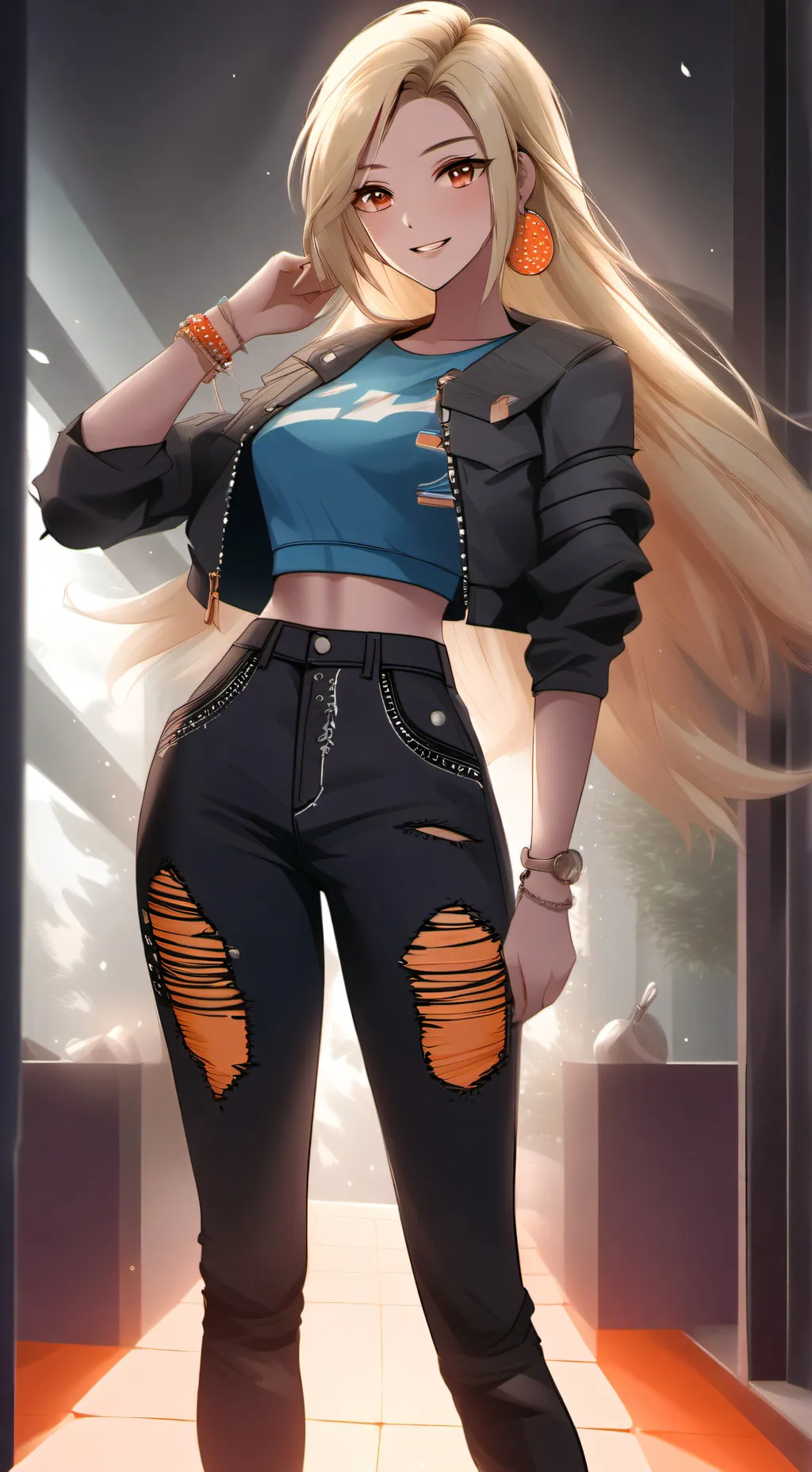 ai character: Rose background