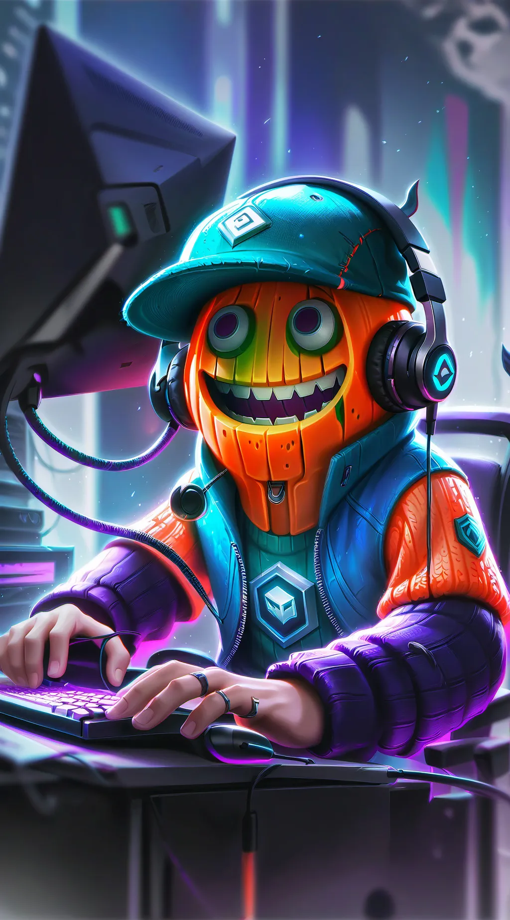 ai character: Melon tm background