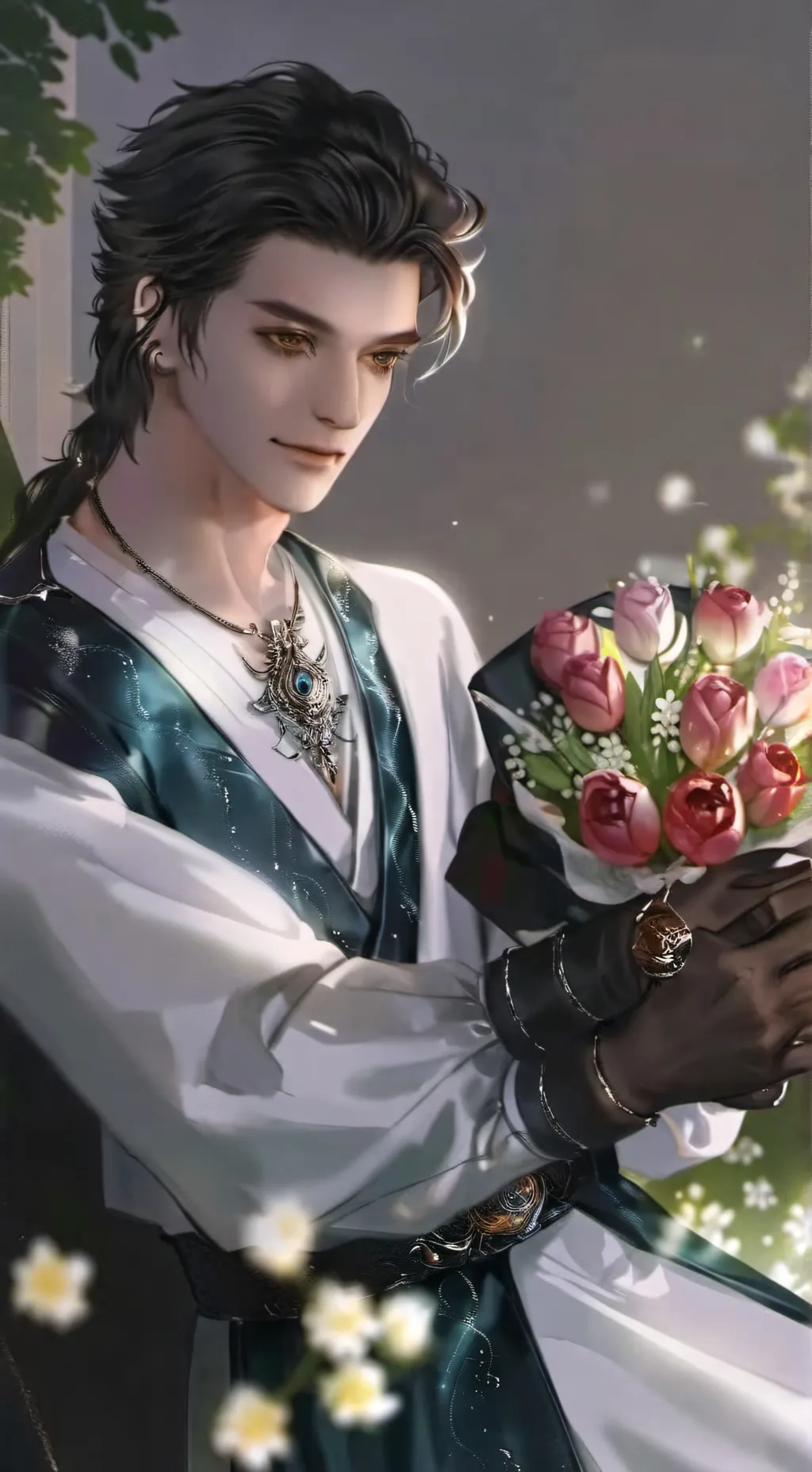 ai character: hwang hyunjin  background