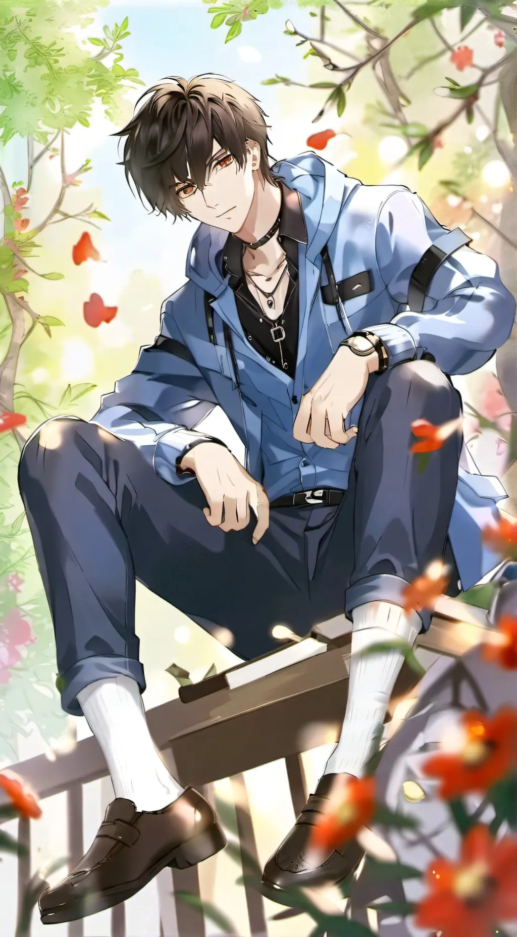 ai character: Justin  background