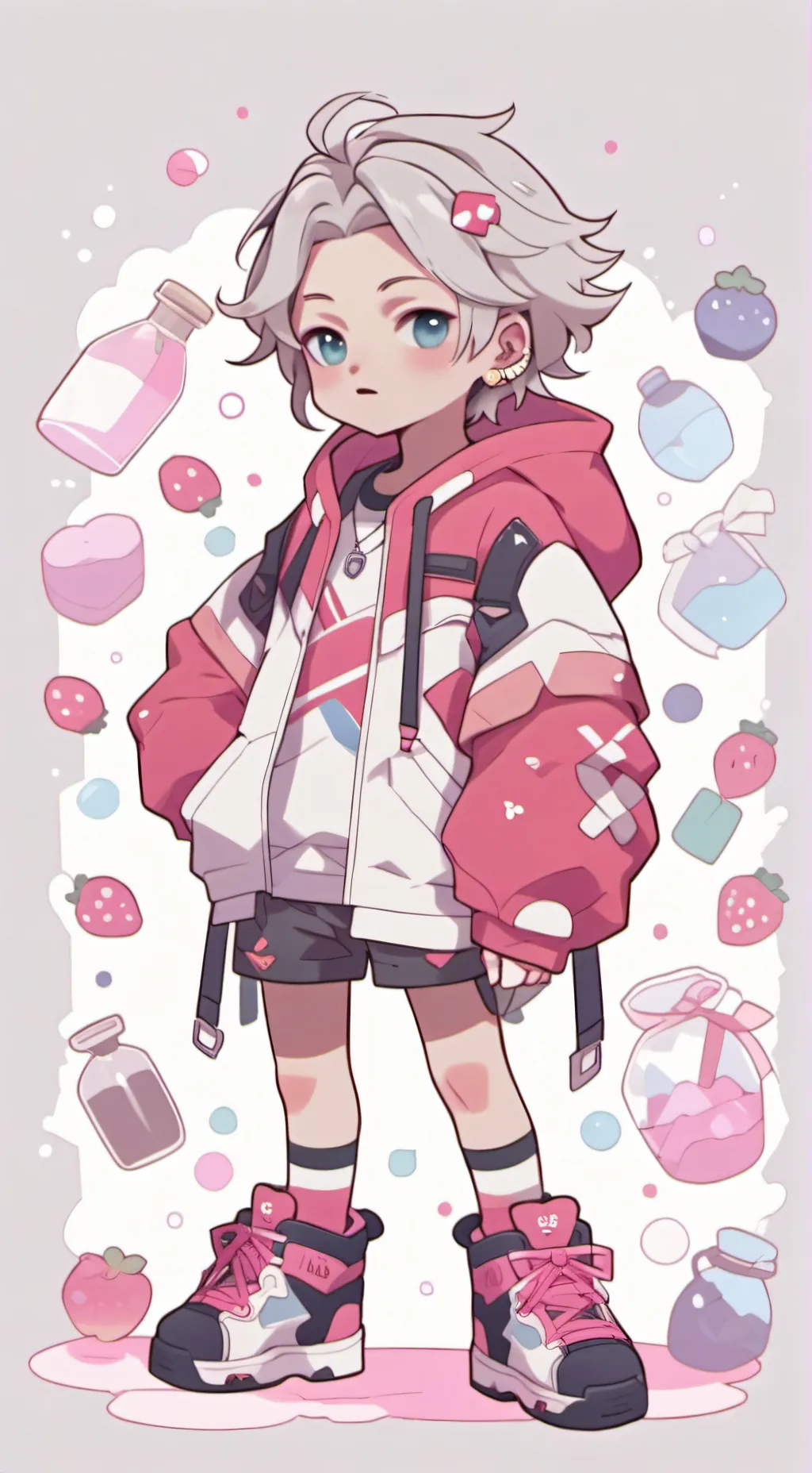 ai character: ENHYPEN  background