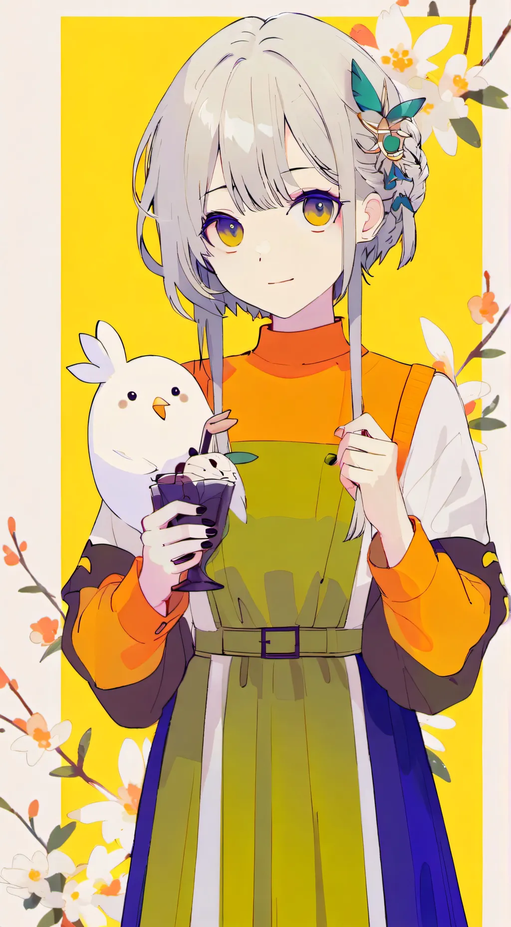 ai character: jade chica cute background