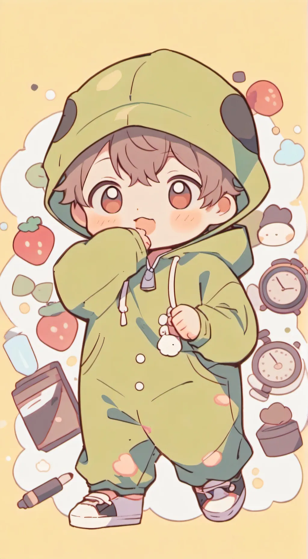 ai character: chubby boi background