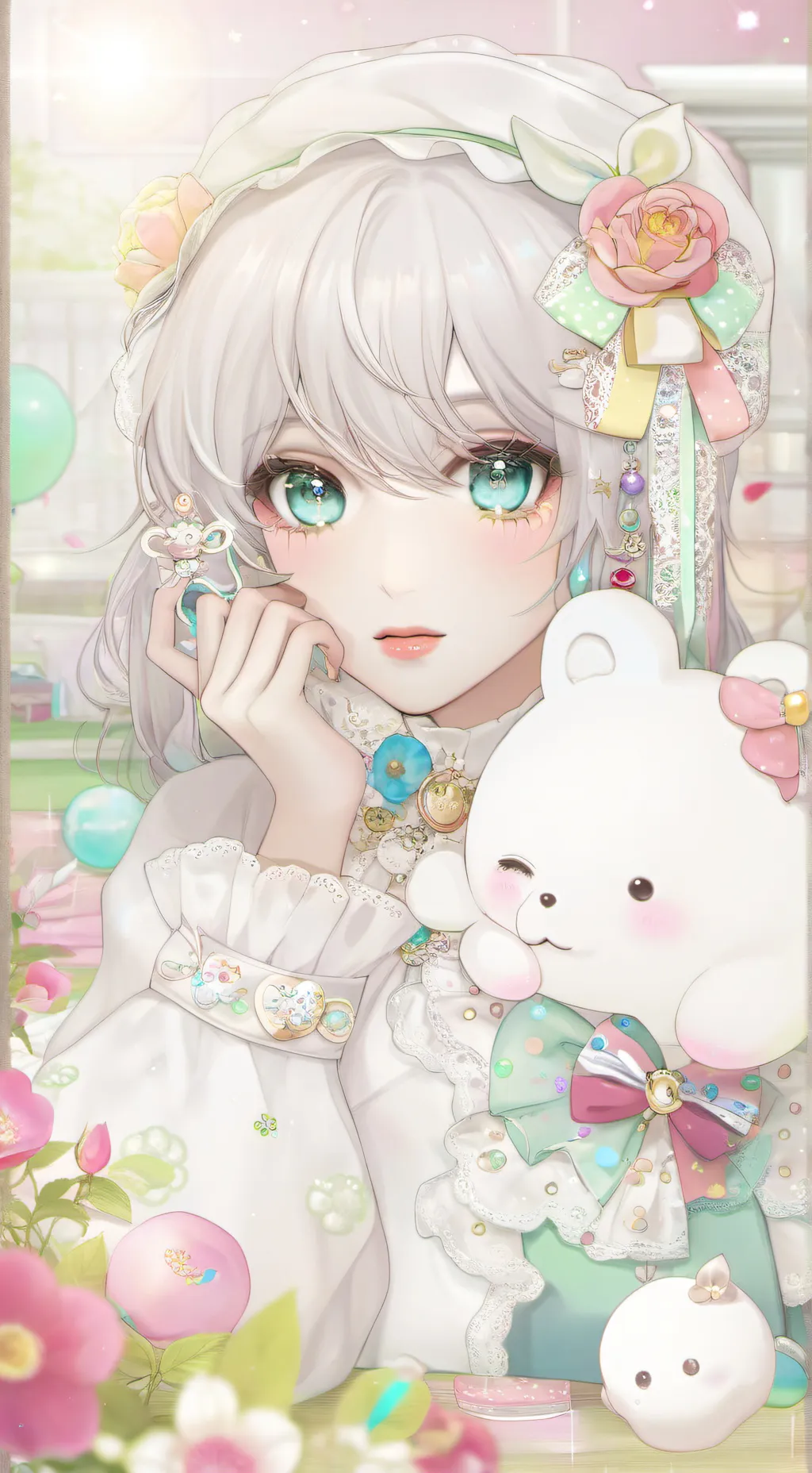 ai character: Candy background