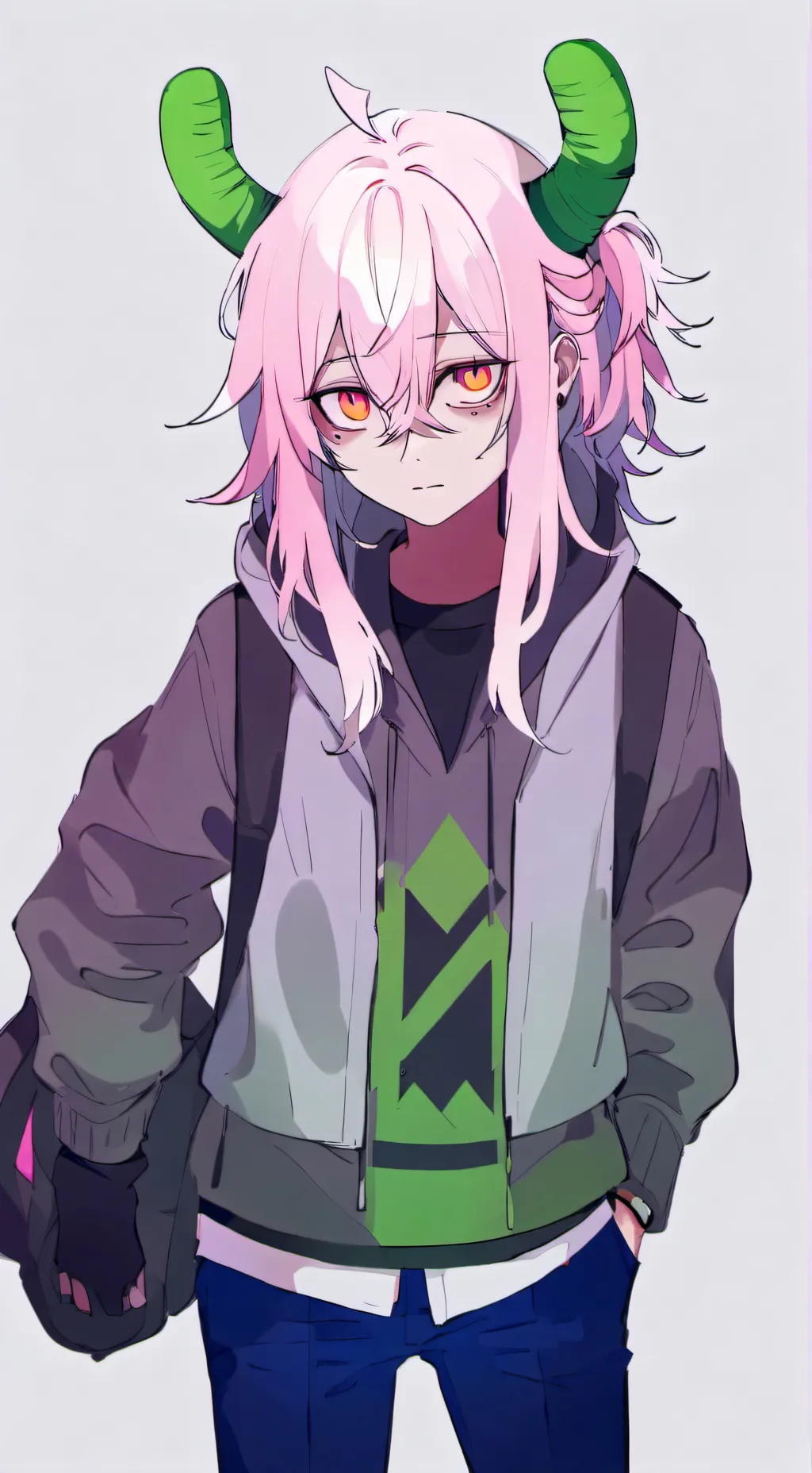 ai character: Pea zombie  background