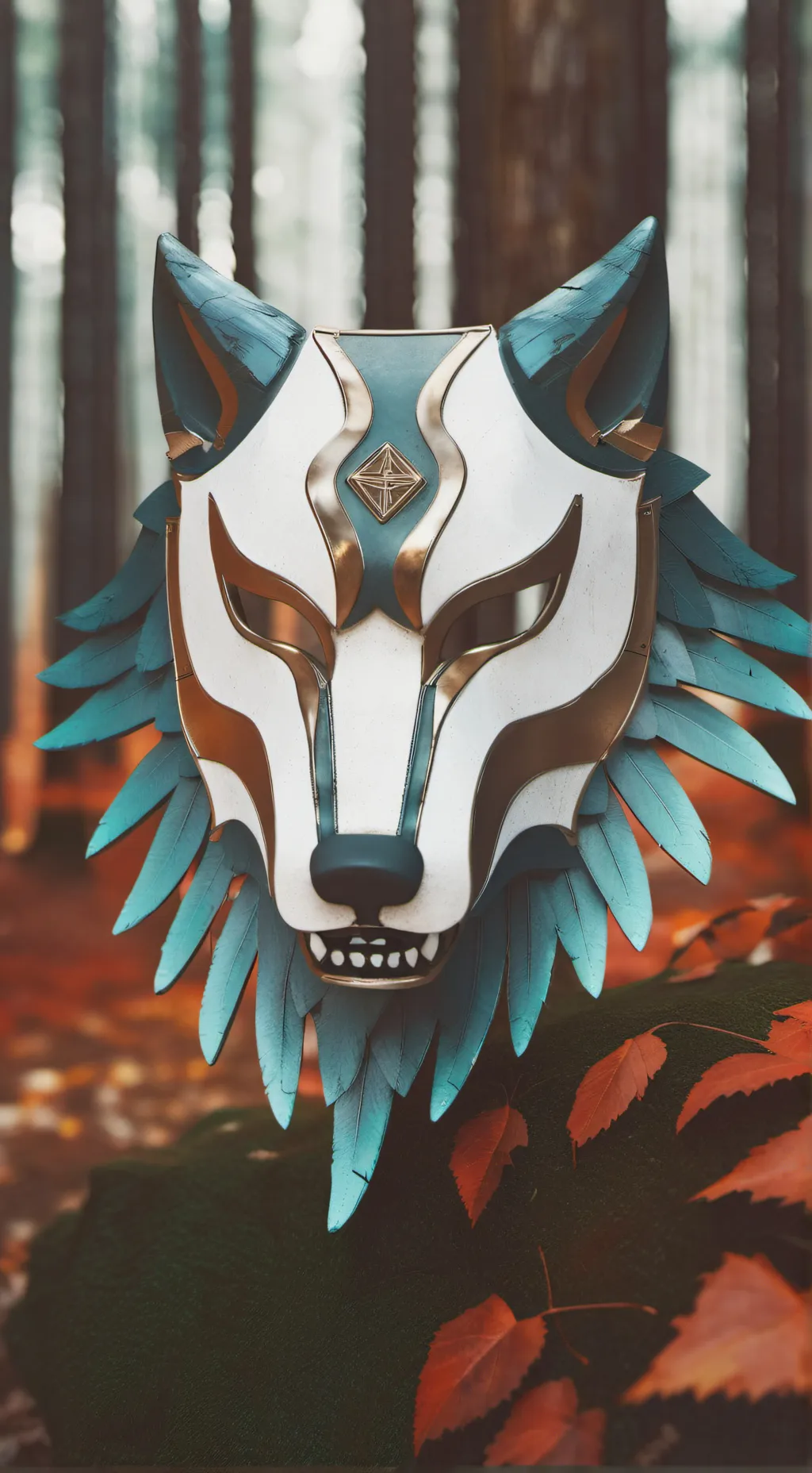 ai character: The Mask of wings background