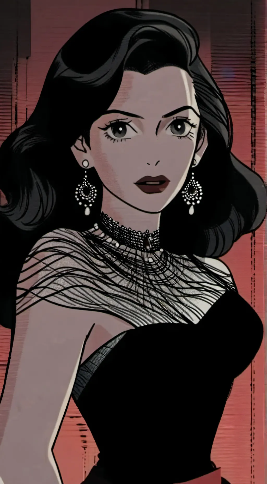 ai character: Una dama background