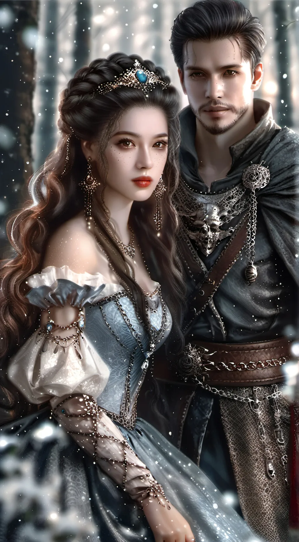 ai character: Micheal & Rossete background