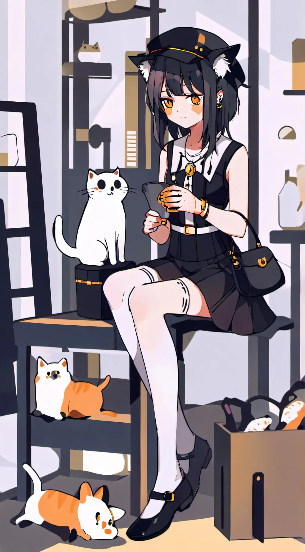 ai character: Finish the lyrics background