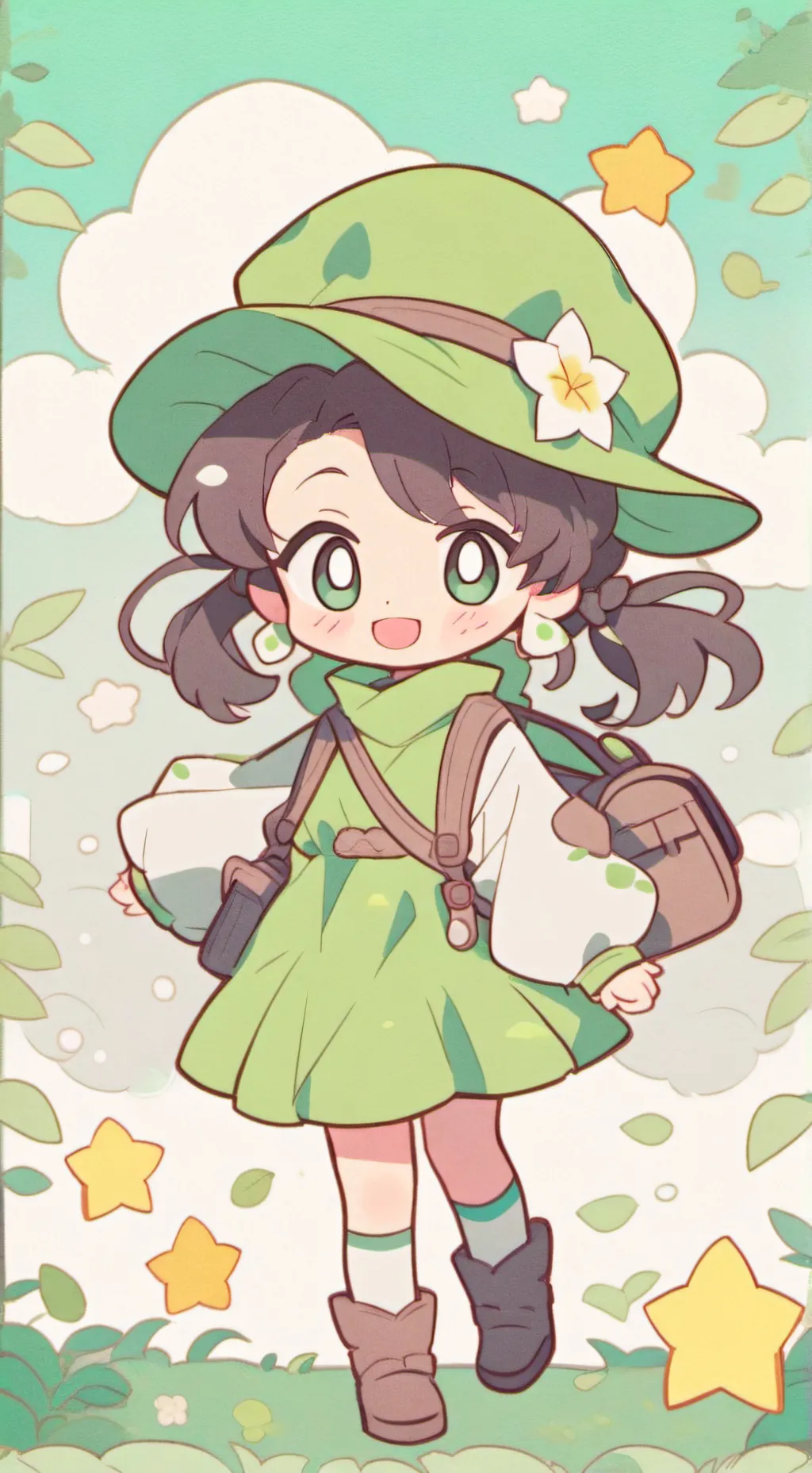 ai character: Luna background