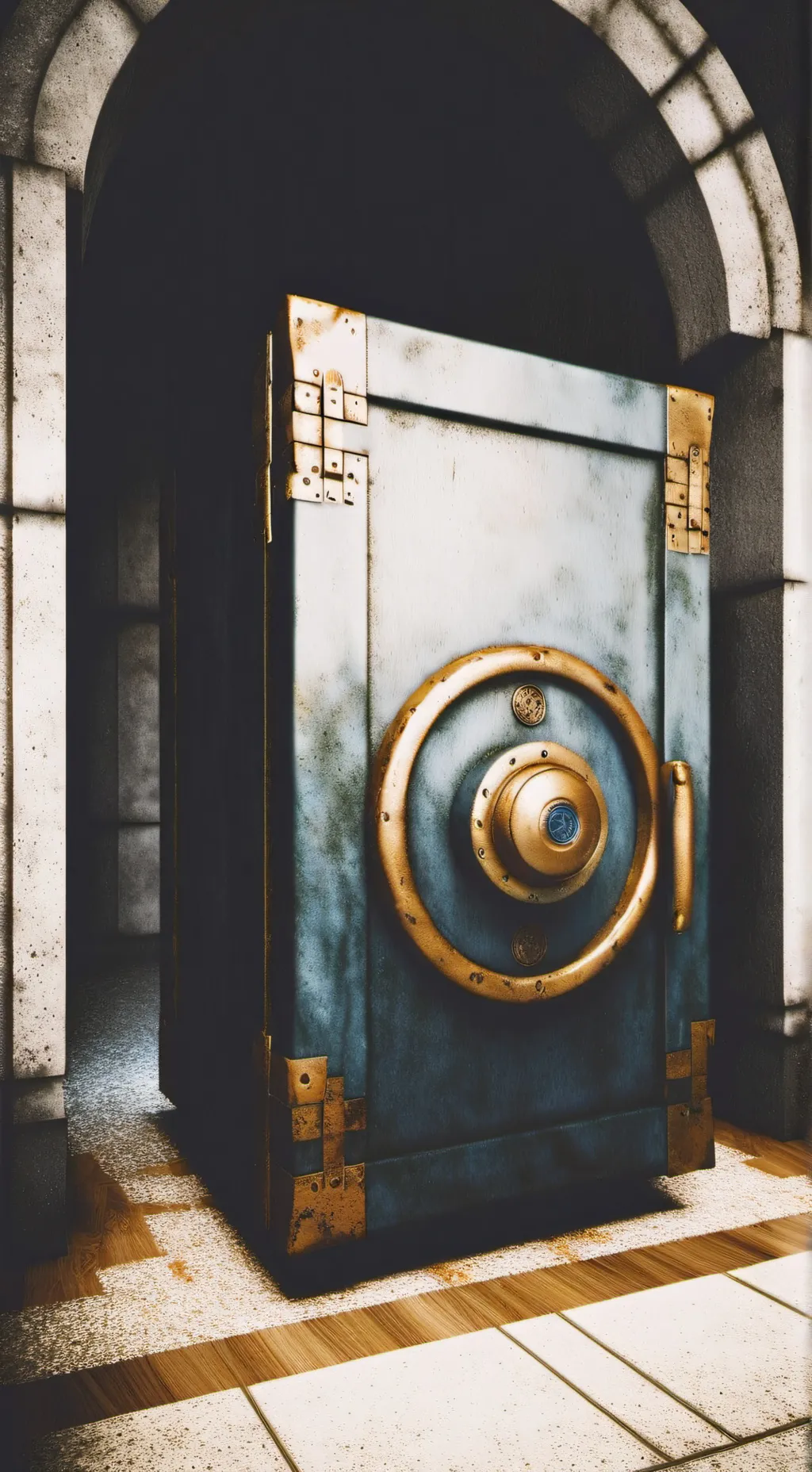 ai character: cloed vault background