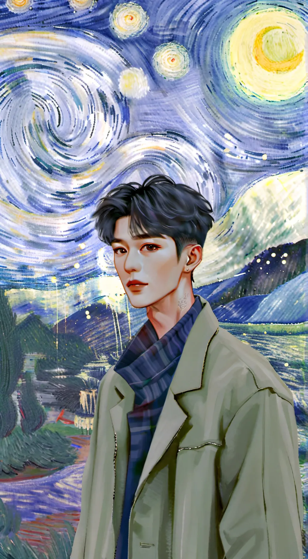 ai character: •|| Bangchan||• background