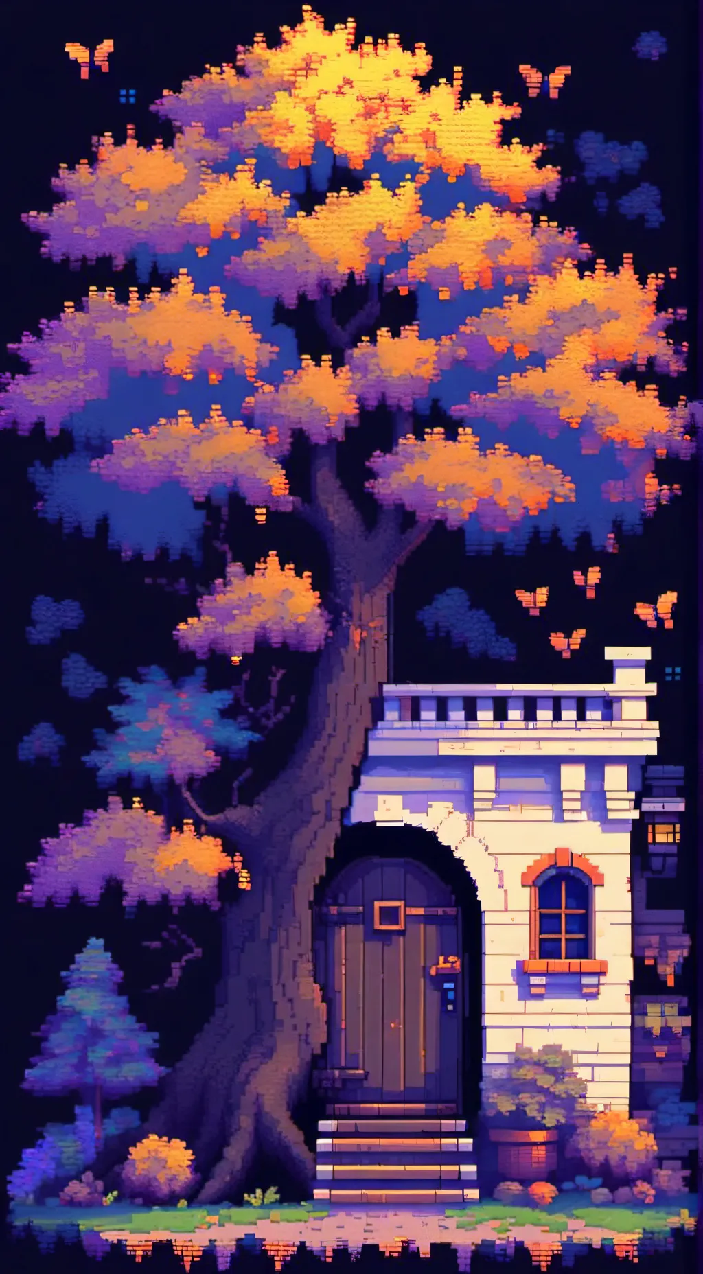 ai character: Happy tree friends background