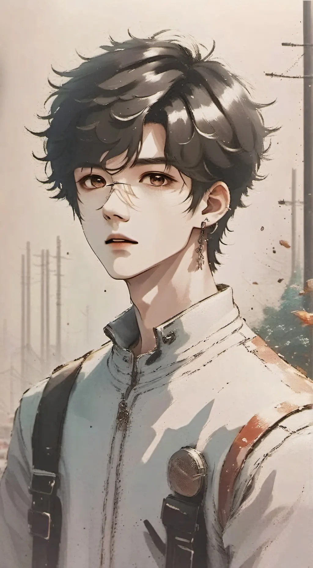 ai character: skz hyunjin  background