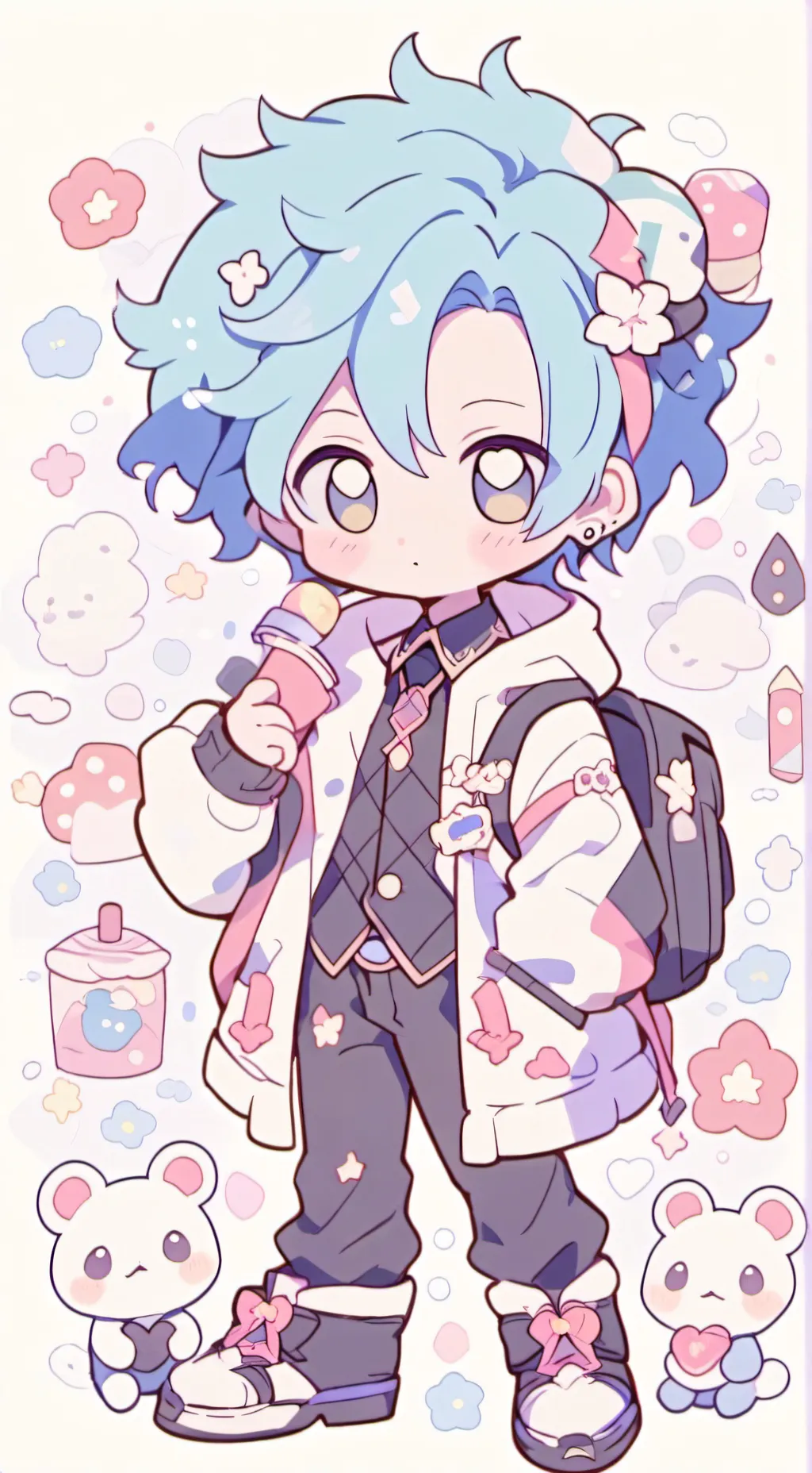 ai character: Vox but ur in 🔥 background