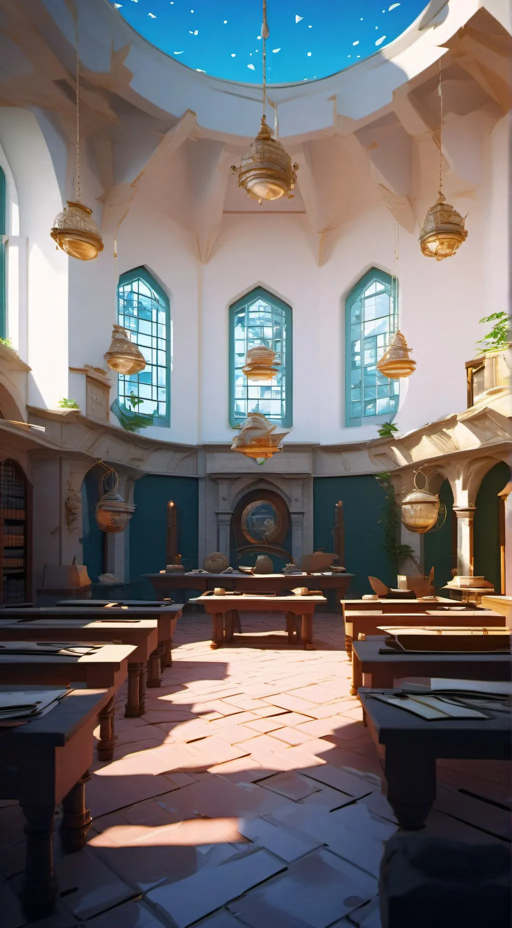 ai character: Runeforge Academy background