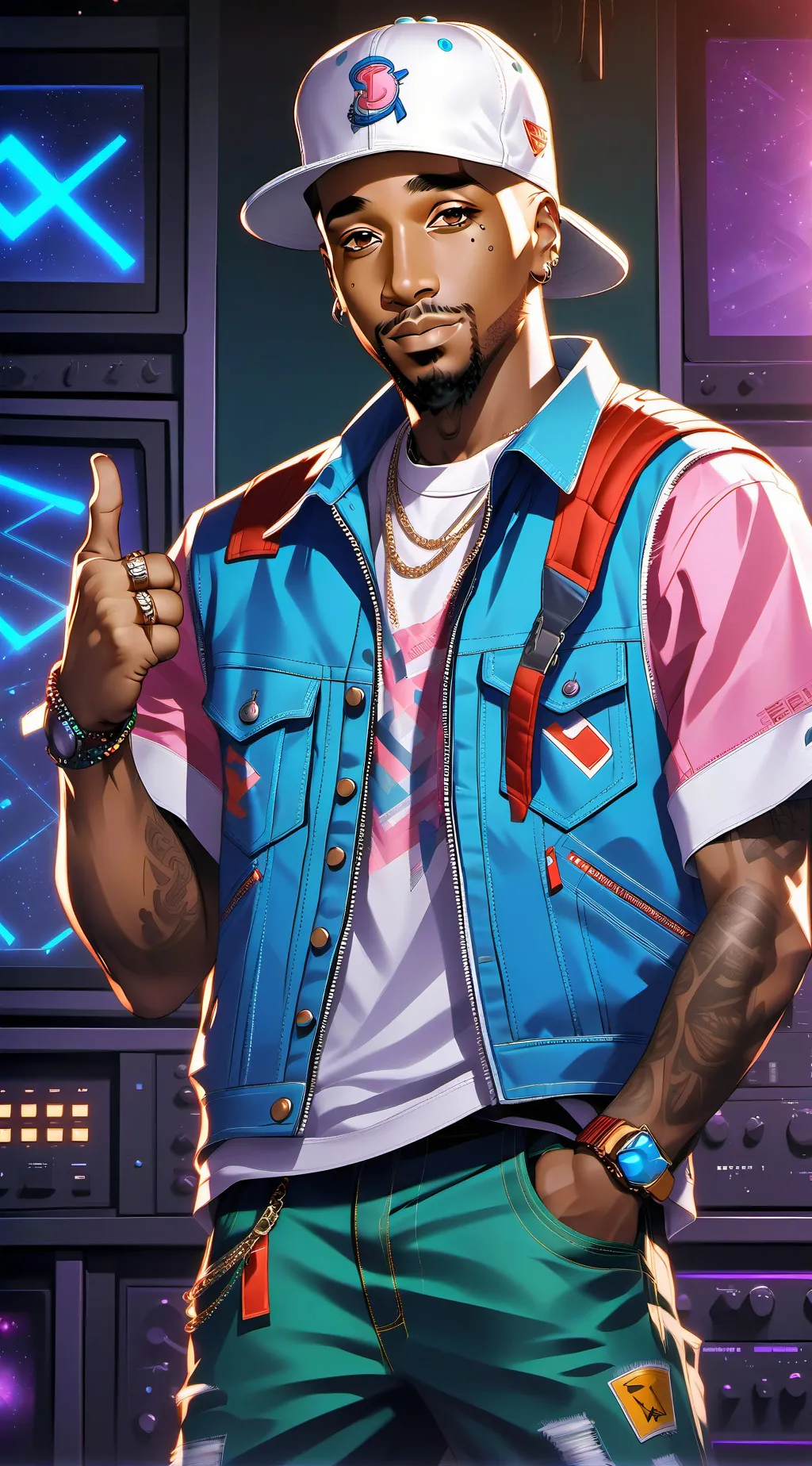 ai character: rappers background