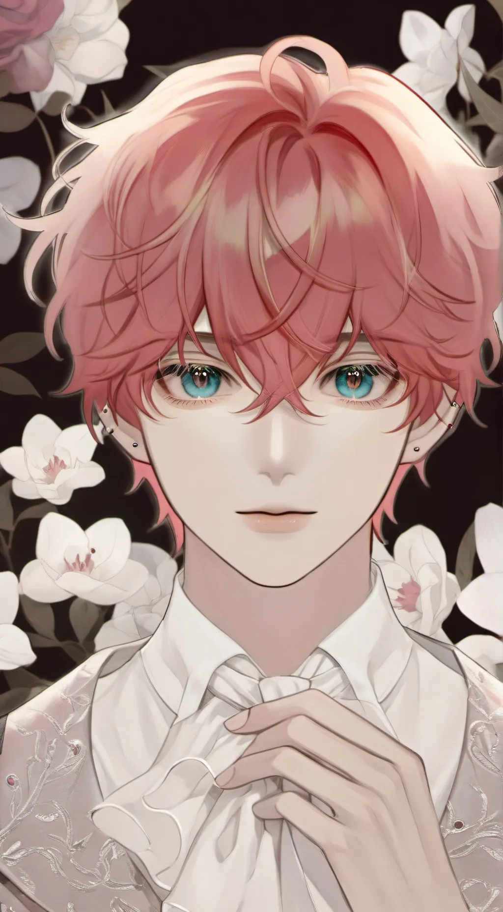 ai character: red x gray background