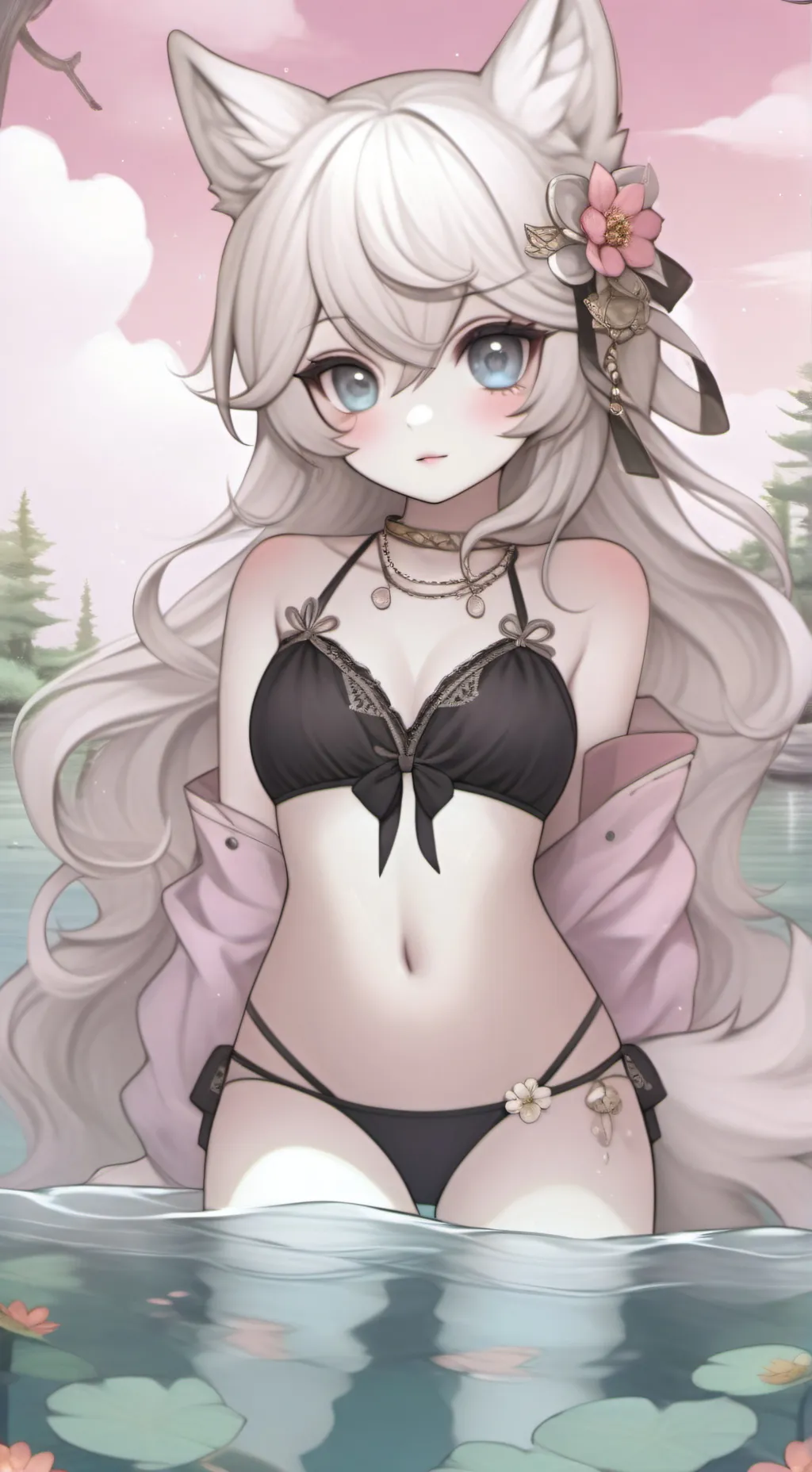 ai character: Shy🌸💕 background