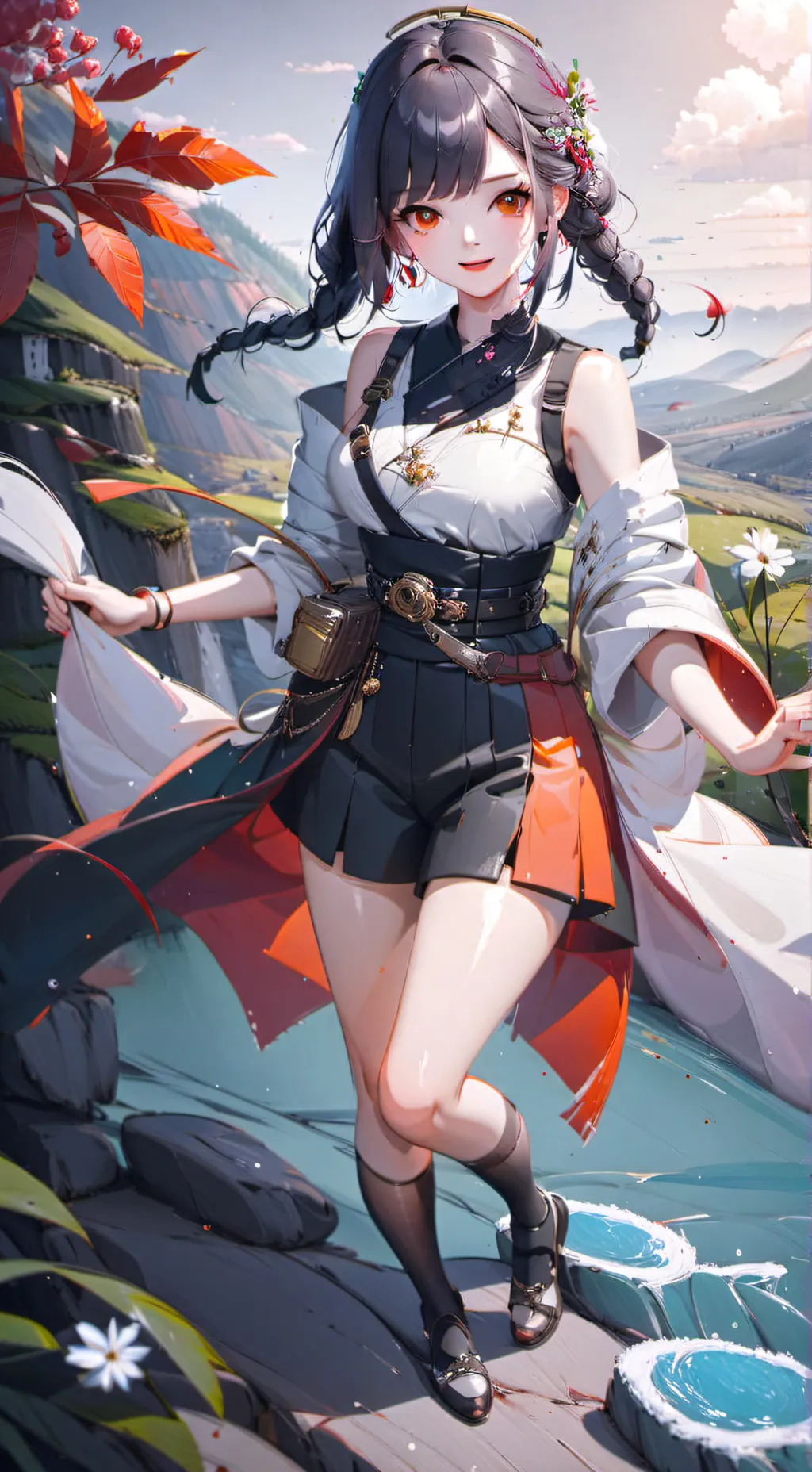 ai character: shine background