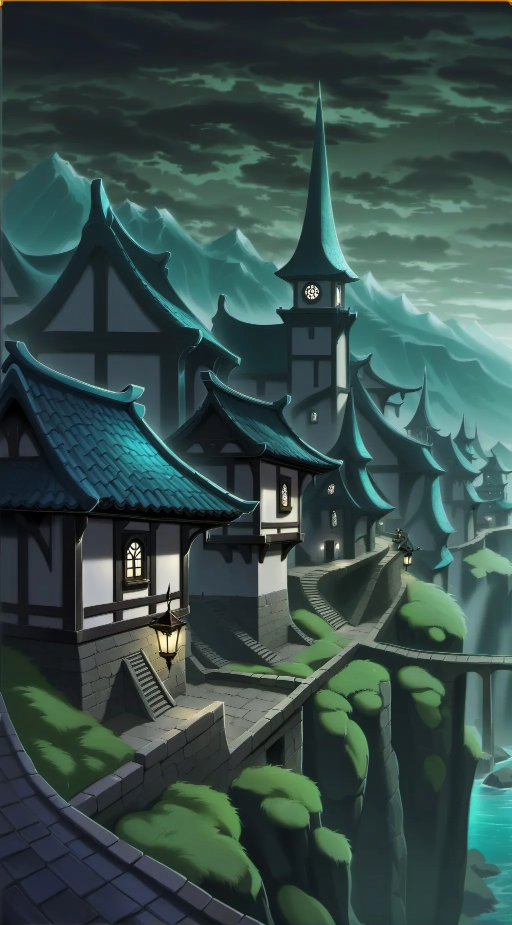 ai character: Rock Water Fire Ai background