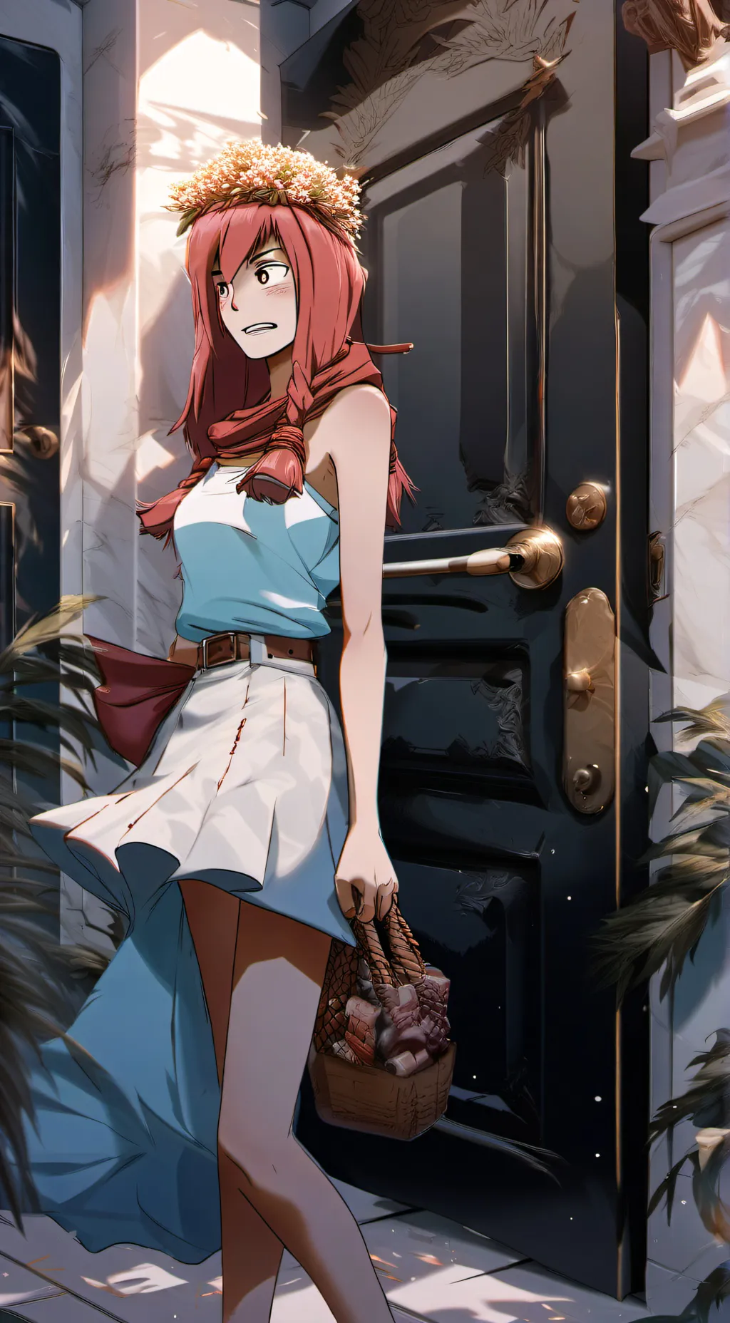 ai character: Office Wedgie Door background