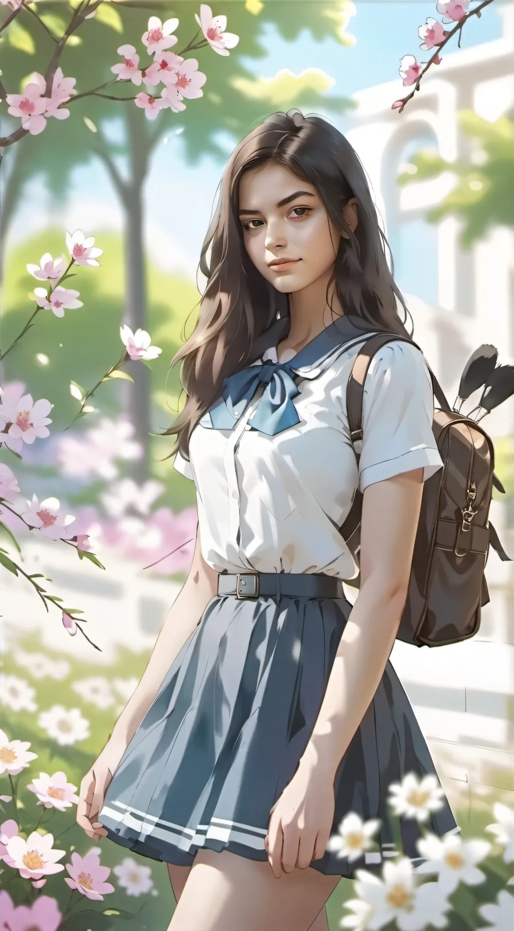 ai character: Aaliyah 🌸💫🌷 background