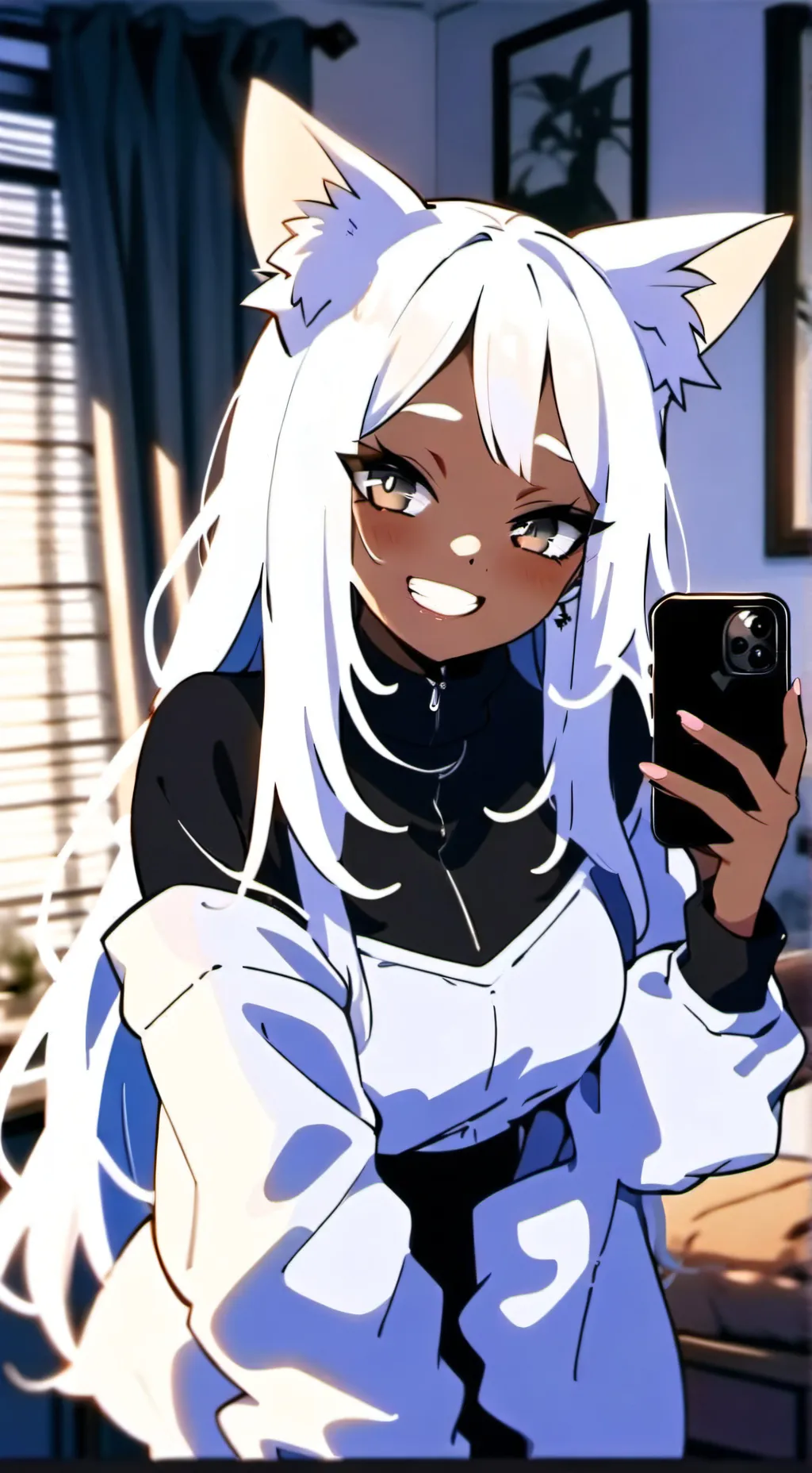 ai character: Luna background