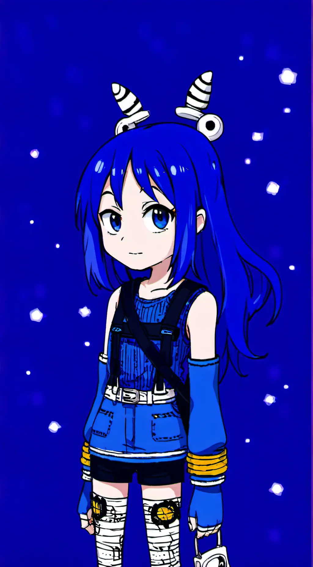 ai character: blue background