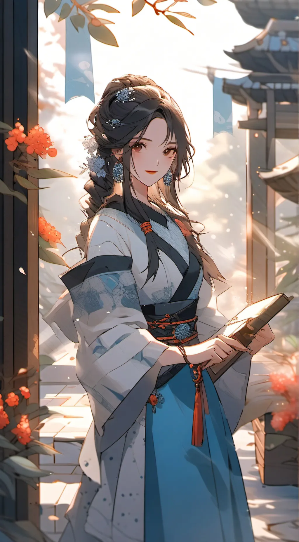 ai character: Haori background