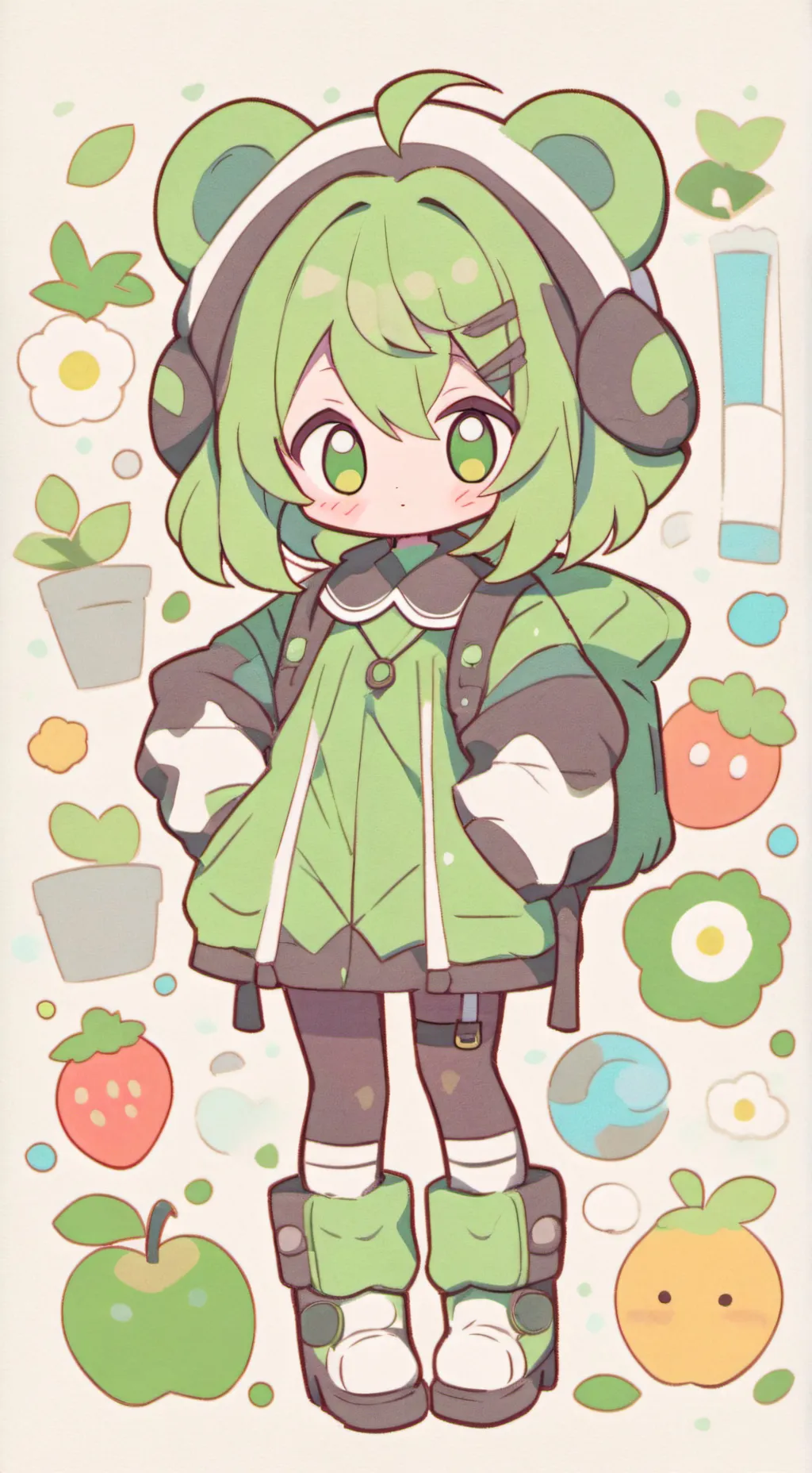 ai character: Frogo background