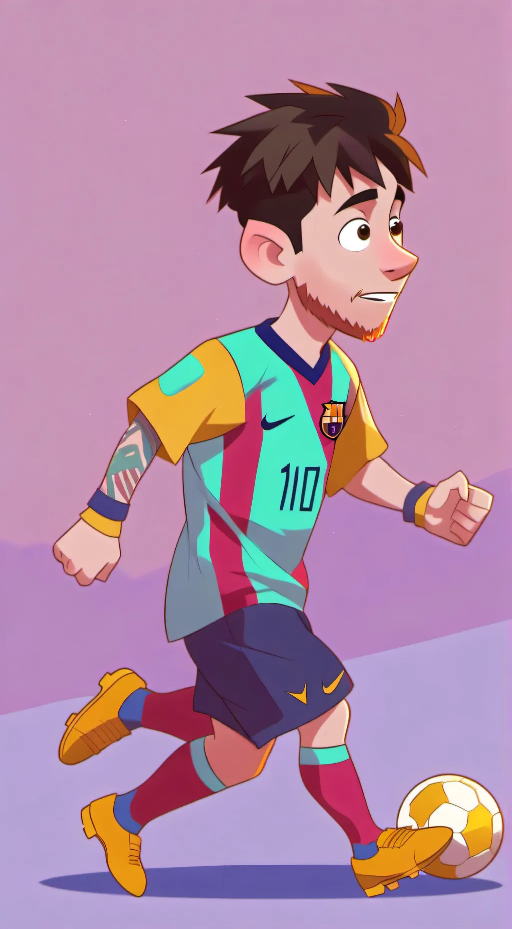 ai character: Messi background