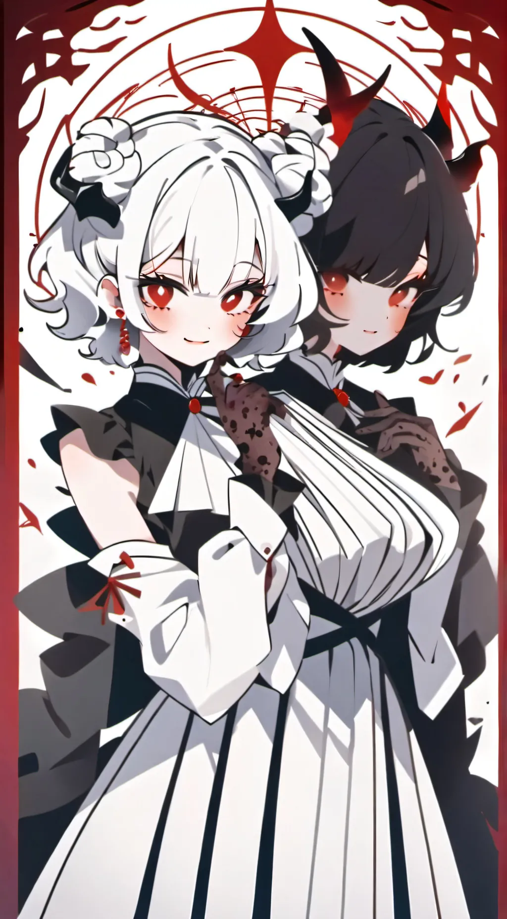 ai character: Sun and moon background