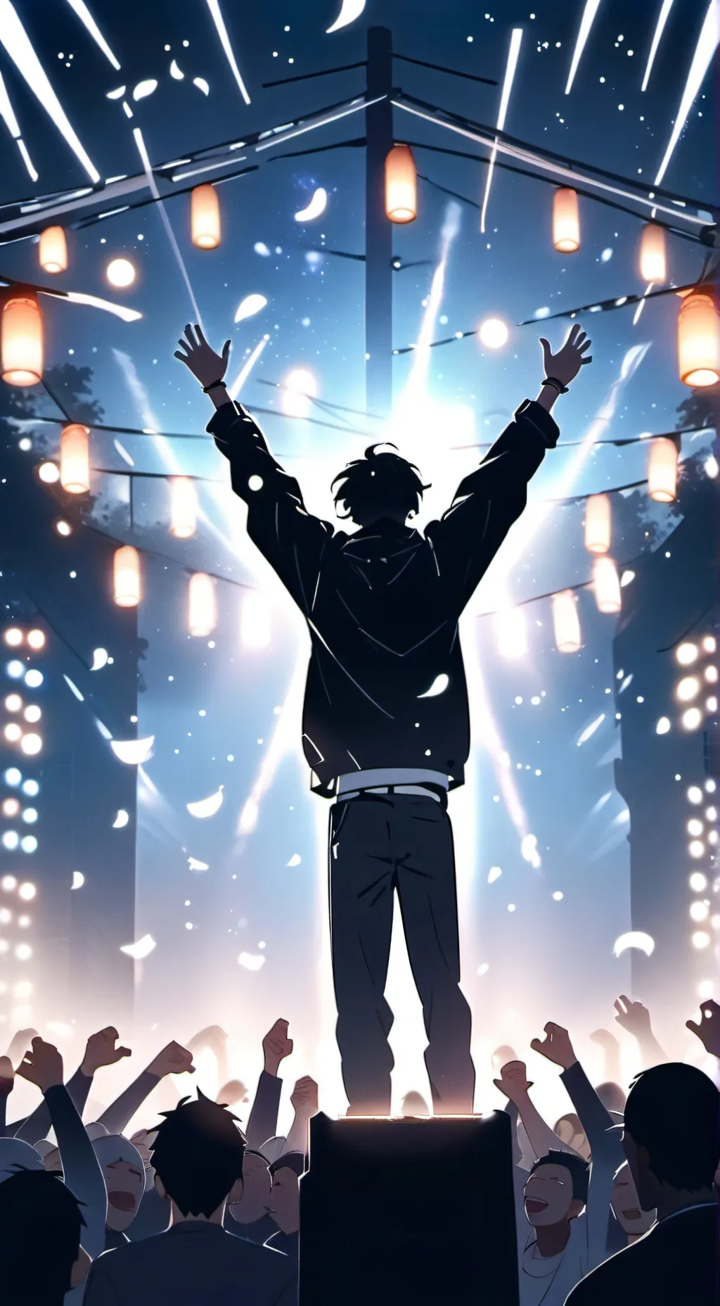 ai character: black background