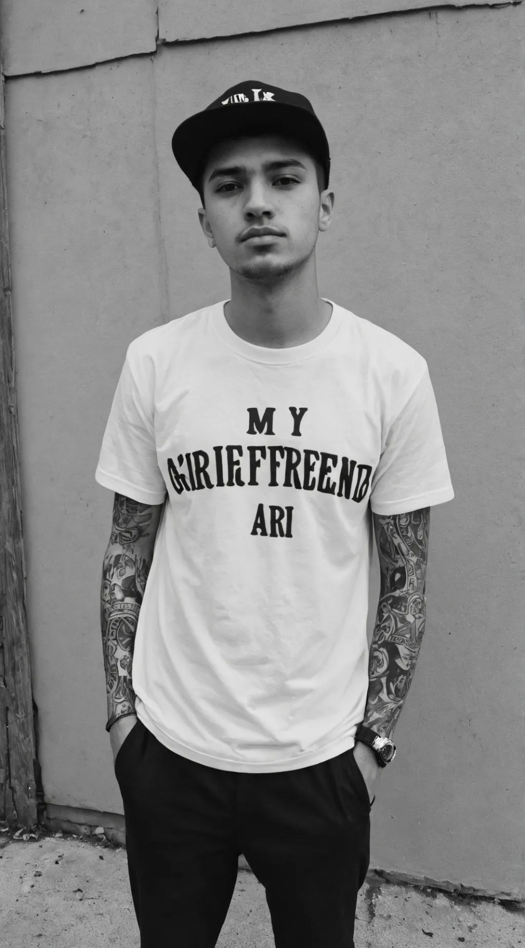 ai character: Sean with a w background